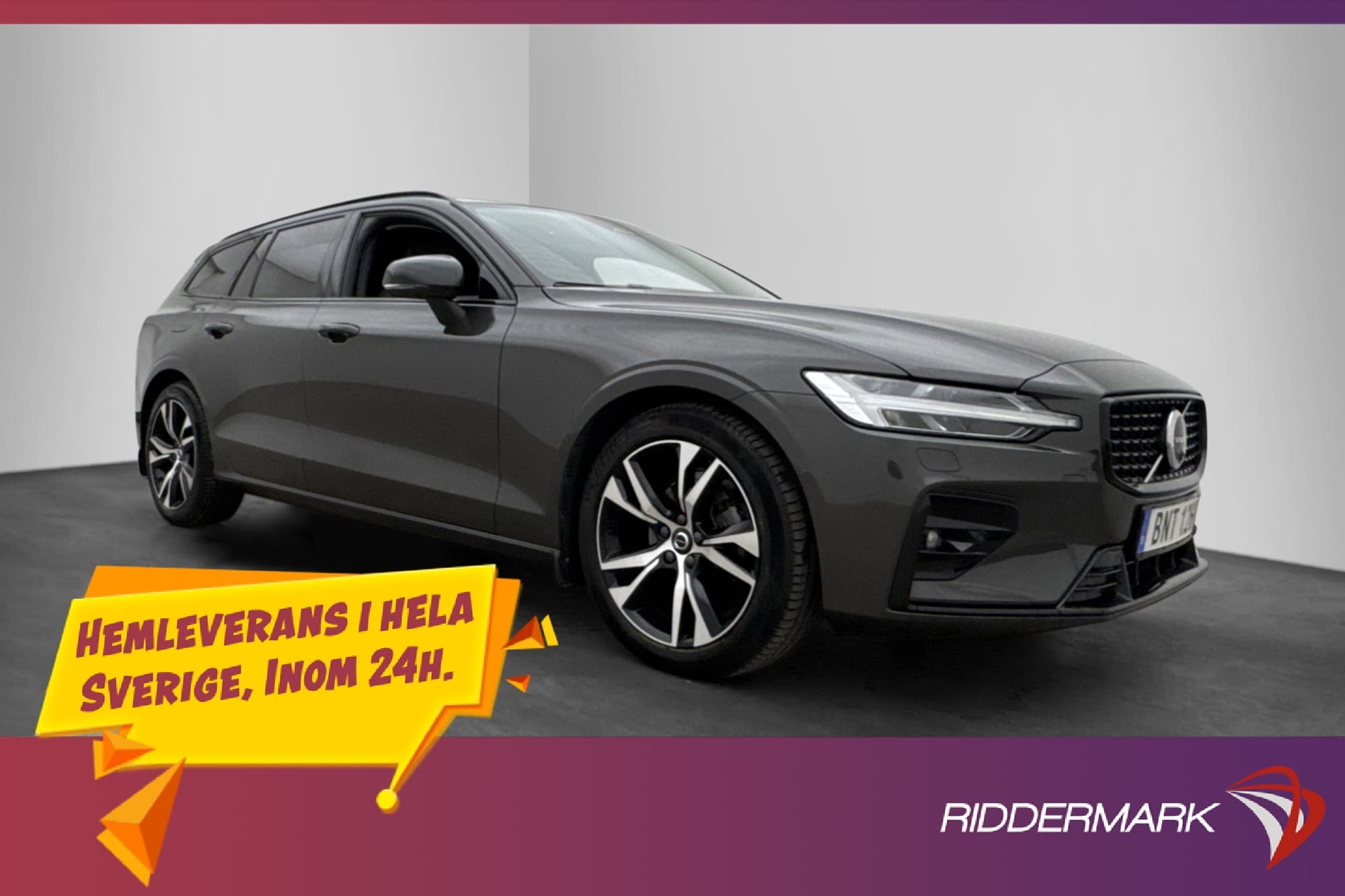 Volvo V60 B4 Plus Dark Värmare H/K Skinn 360° Navi Drag