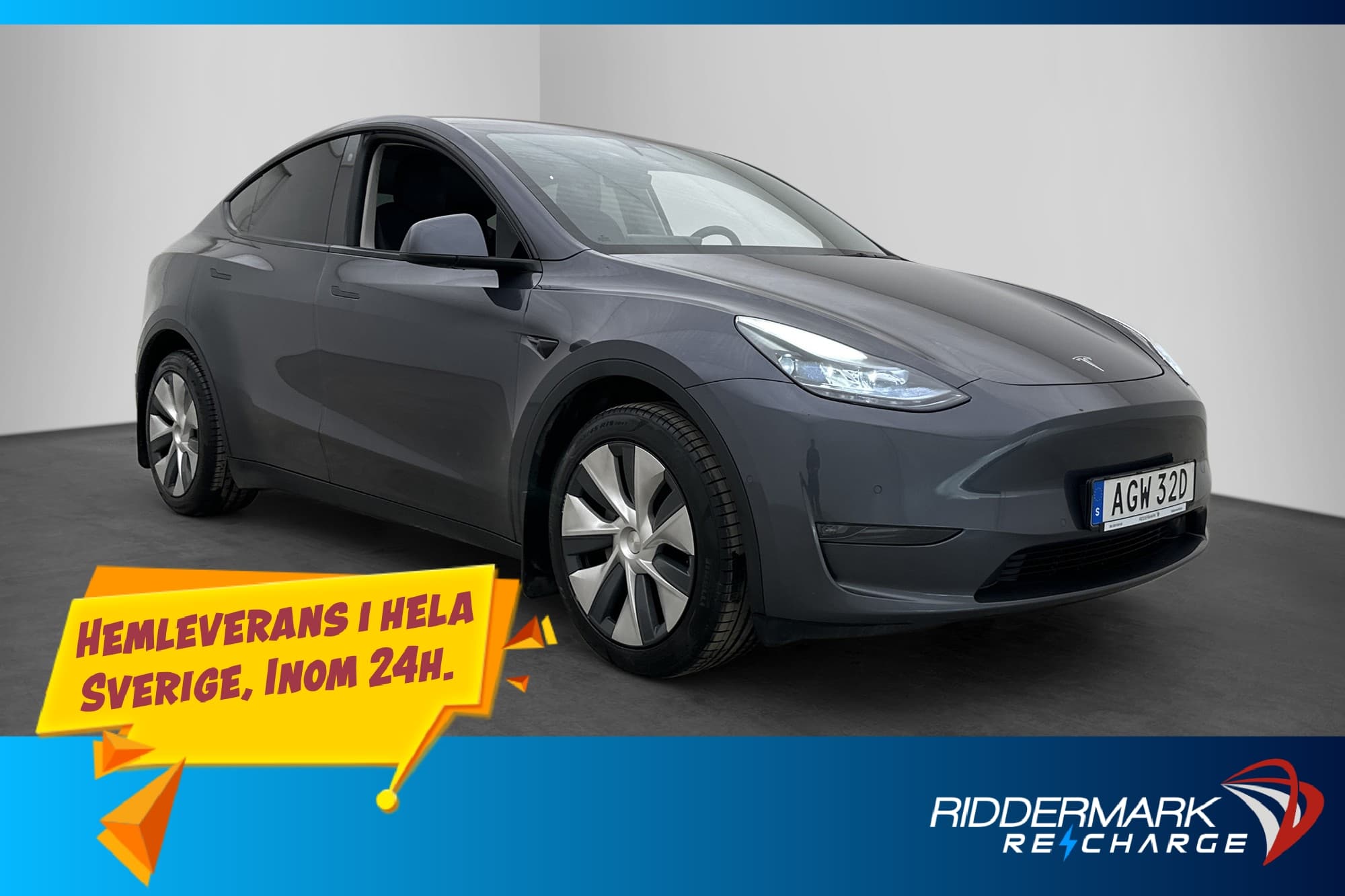 Tesla Model Y Long Range AWD Svensksåld Autopilot Drag
