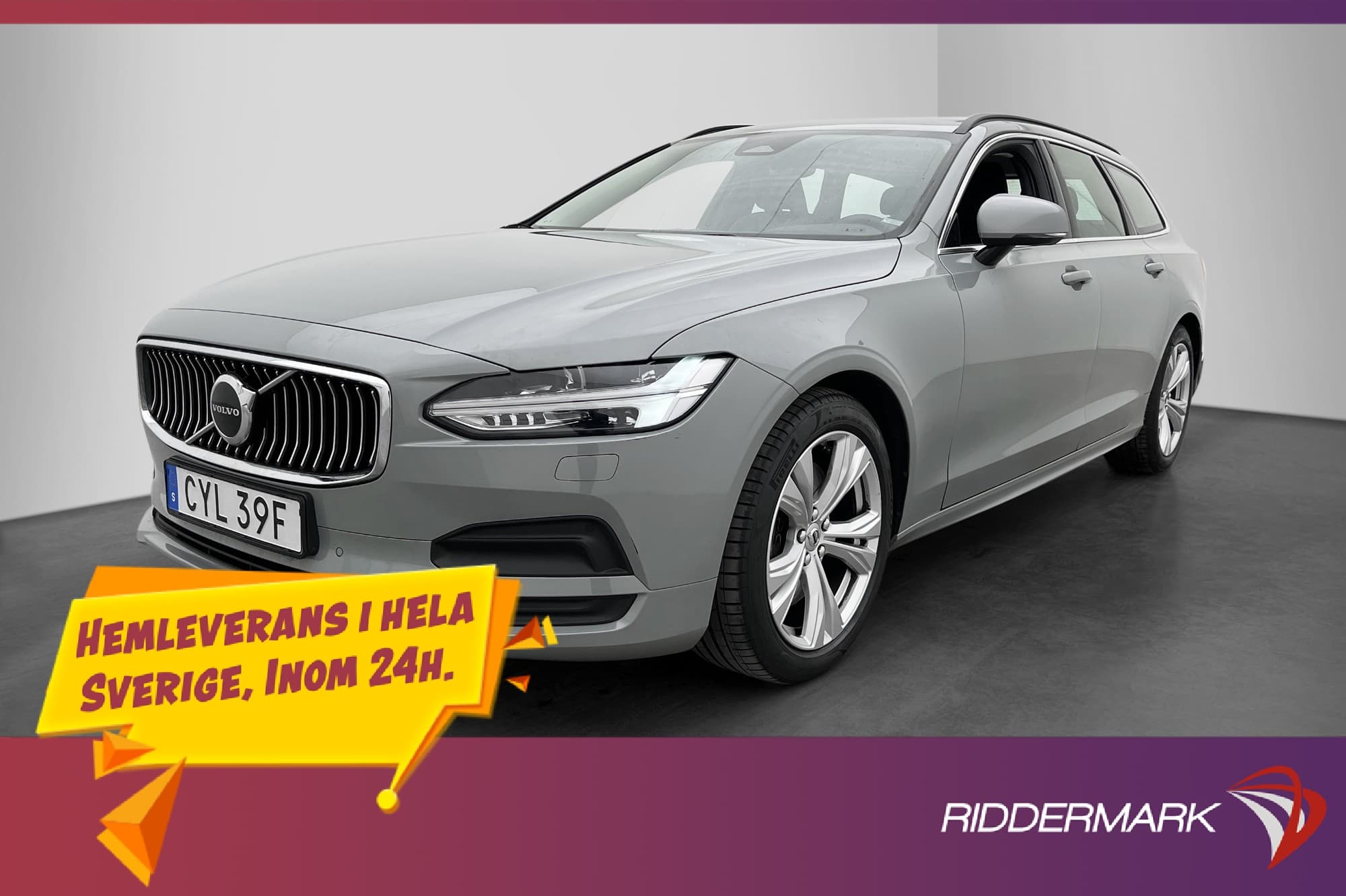 Volvo V90 B4 Core Bright Värmare Kamera Skinn Elstolar Drag