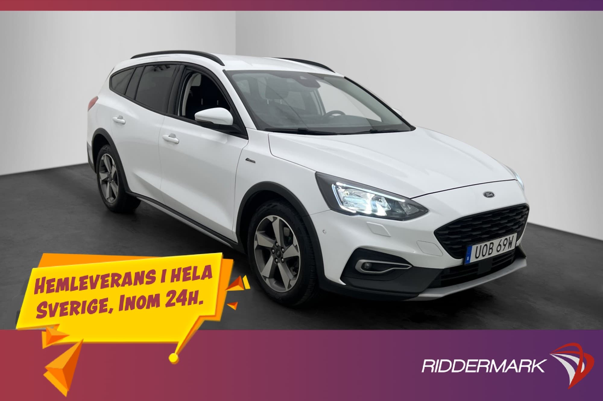 Ford Focus 1.0 EcoBoost 125hk Active Kamera Rattvärm CarPlay