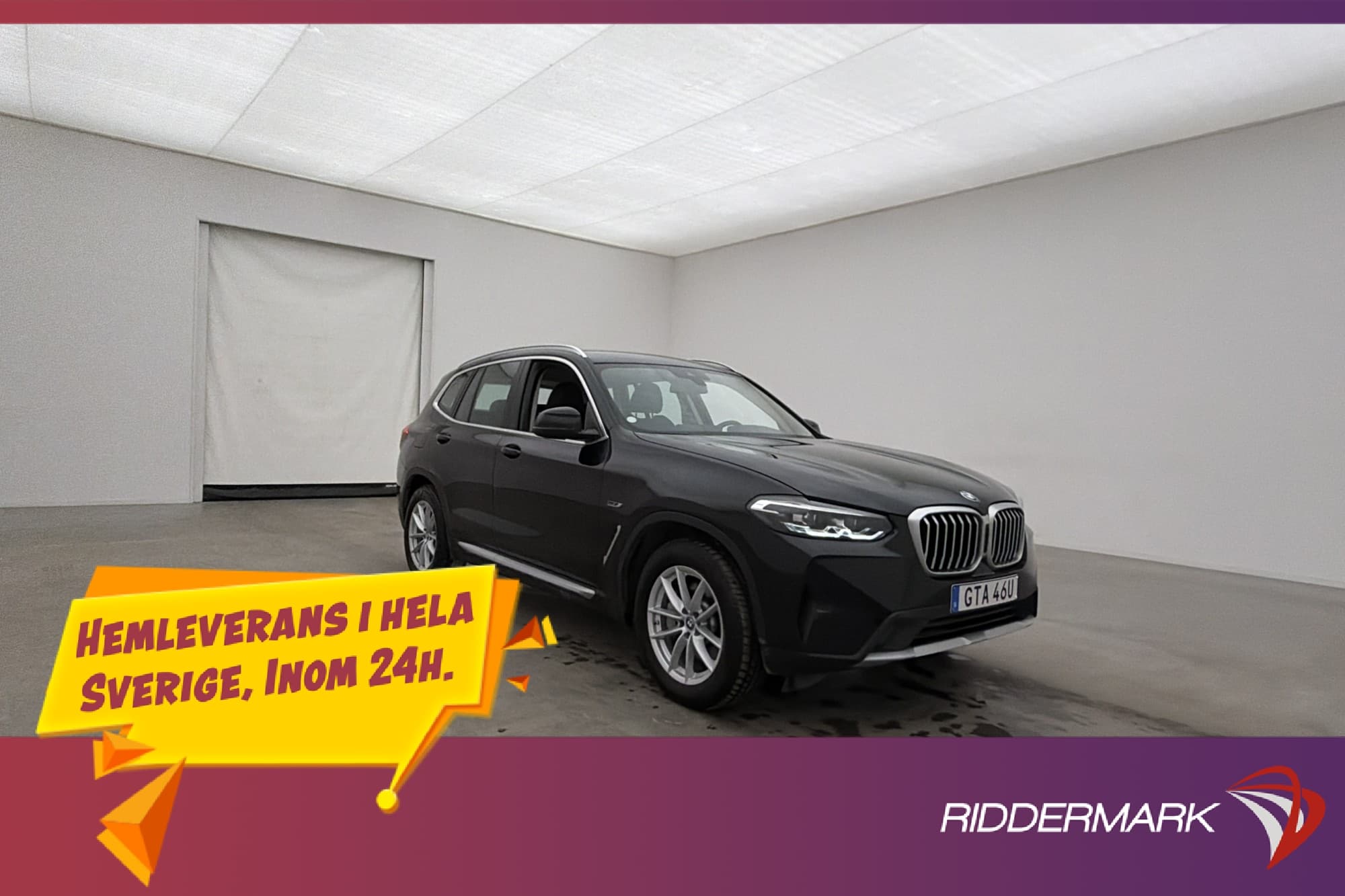 BMW X3 xDrive30e Hifi Cockpit Kamera CarPlay Skinn MOMS