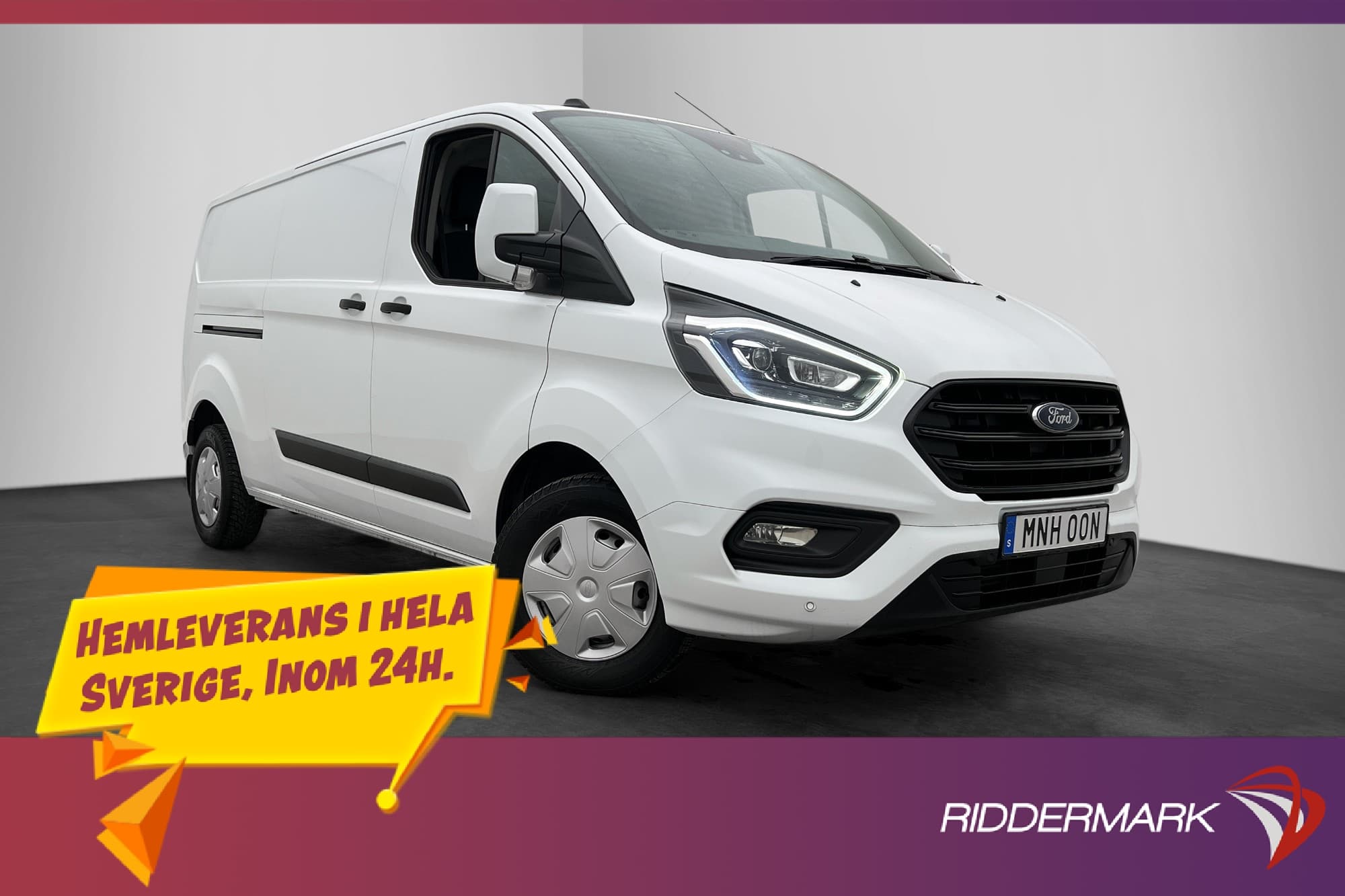 Ford Transit Custom L2 Värmare Dragkrok 3-Sits B-Kamera Moms