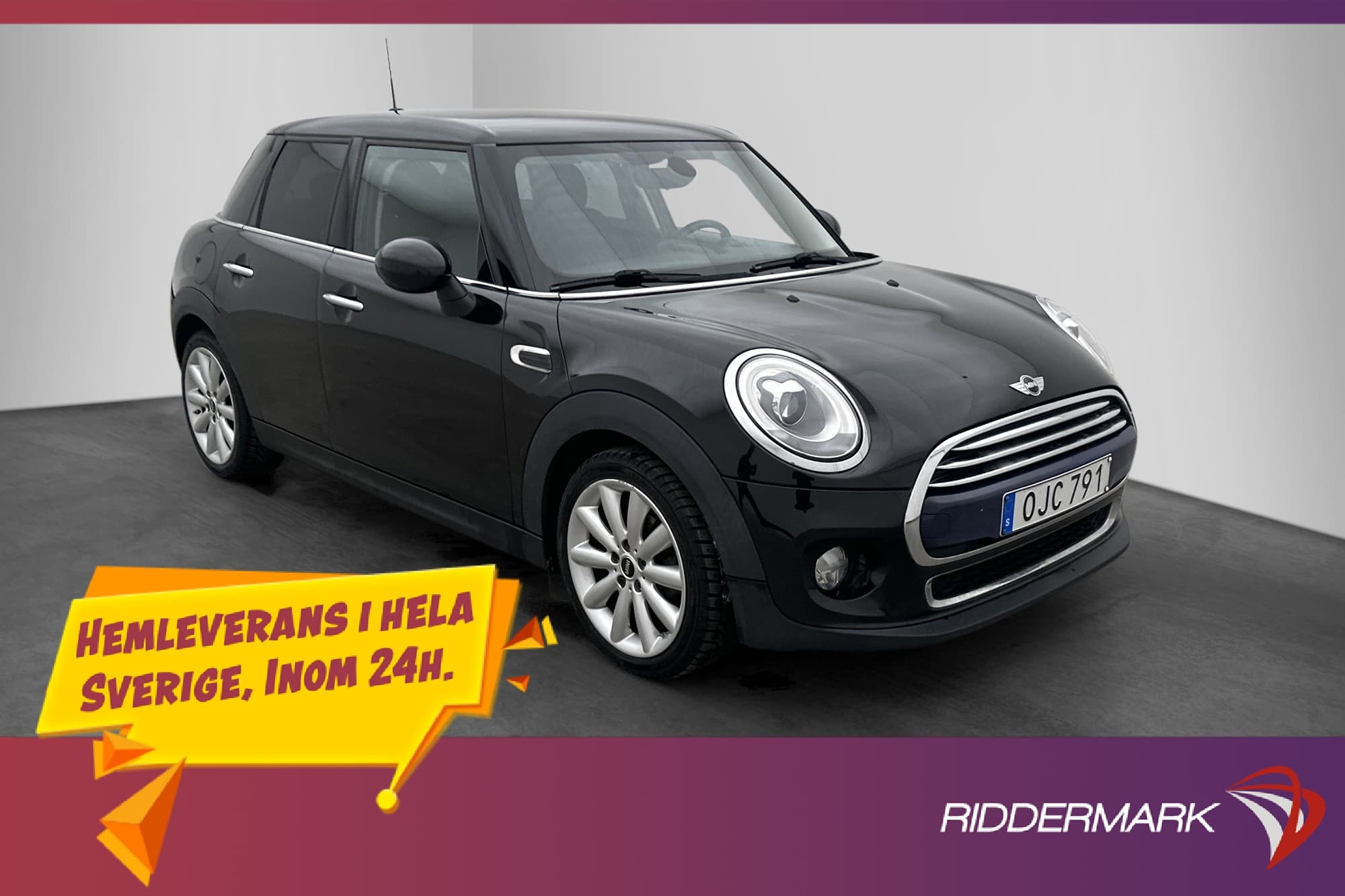 MINI Cooper 136hk Sportstolar Halvskinn Keyless Låg skatt