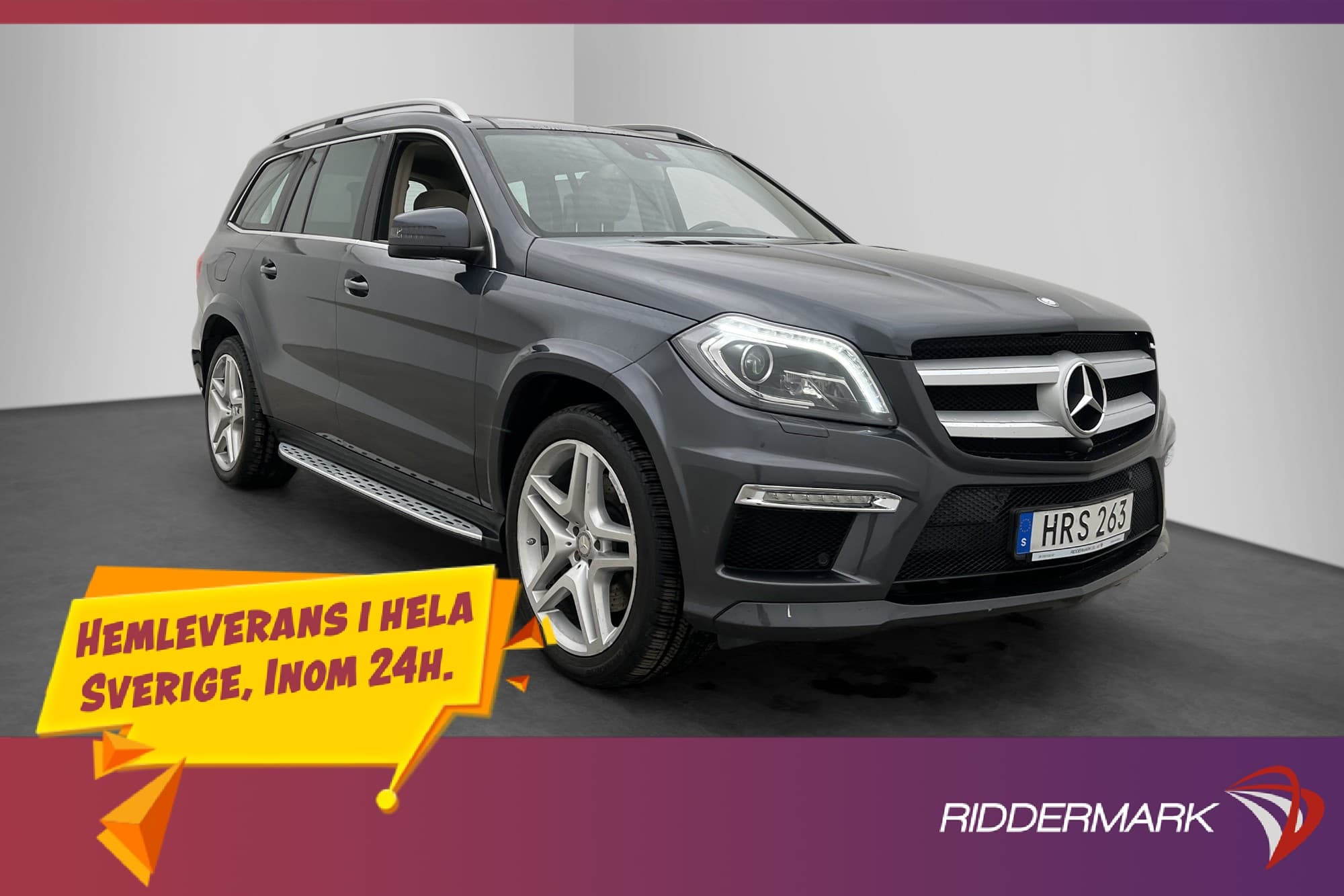 Mercedes-Benz GL 400 4M AMG Pano Värmare H/K 360° Dragkrok