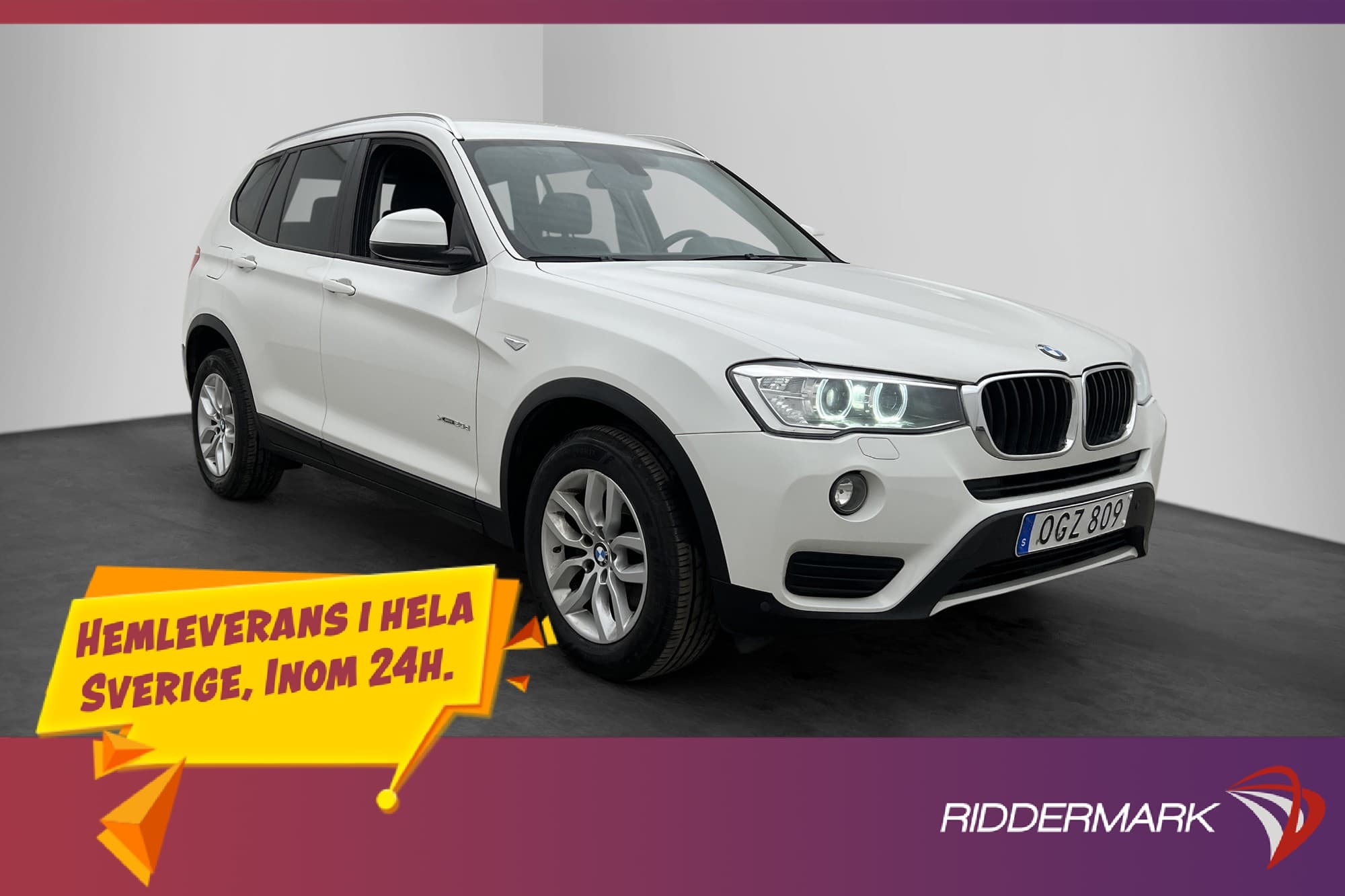 BMW X3 xDrive20d 190hk Värmare Dragkrok Skinn