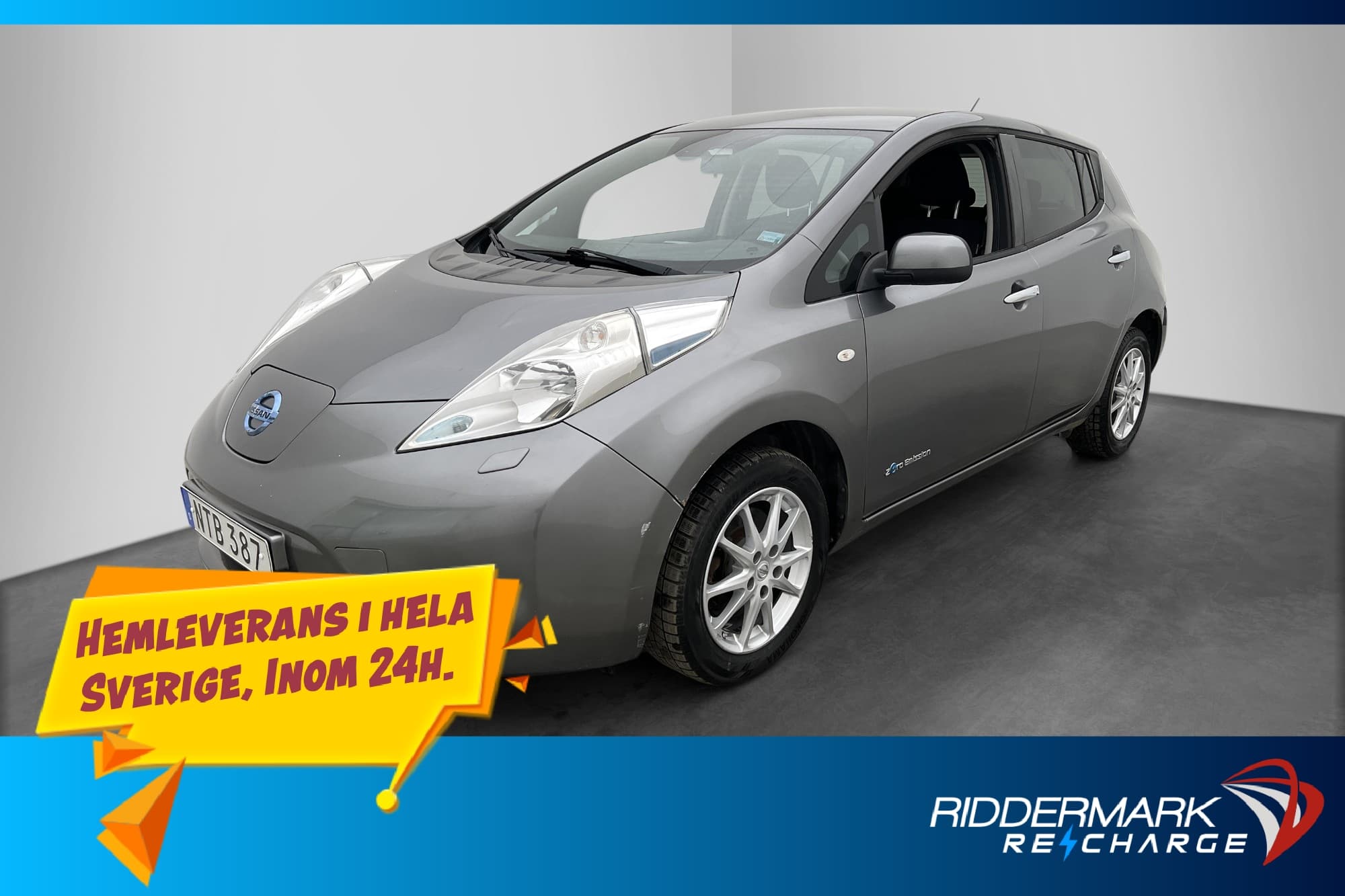 Nissan Leaf 24 kWh 109hk Kamera Navigation Rattvärme