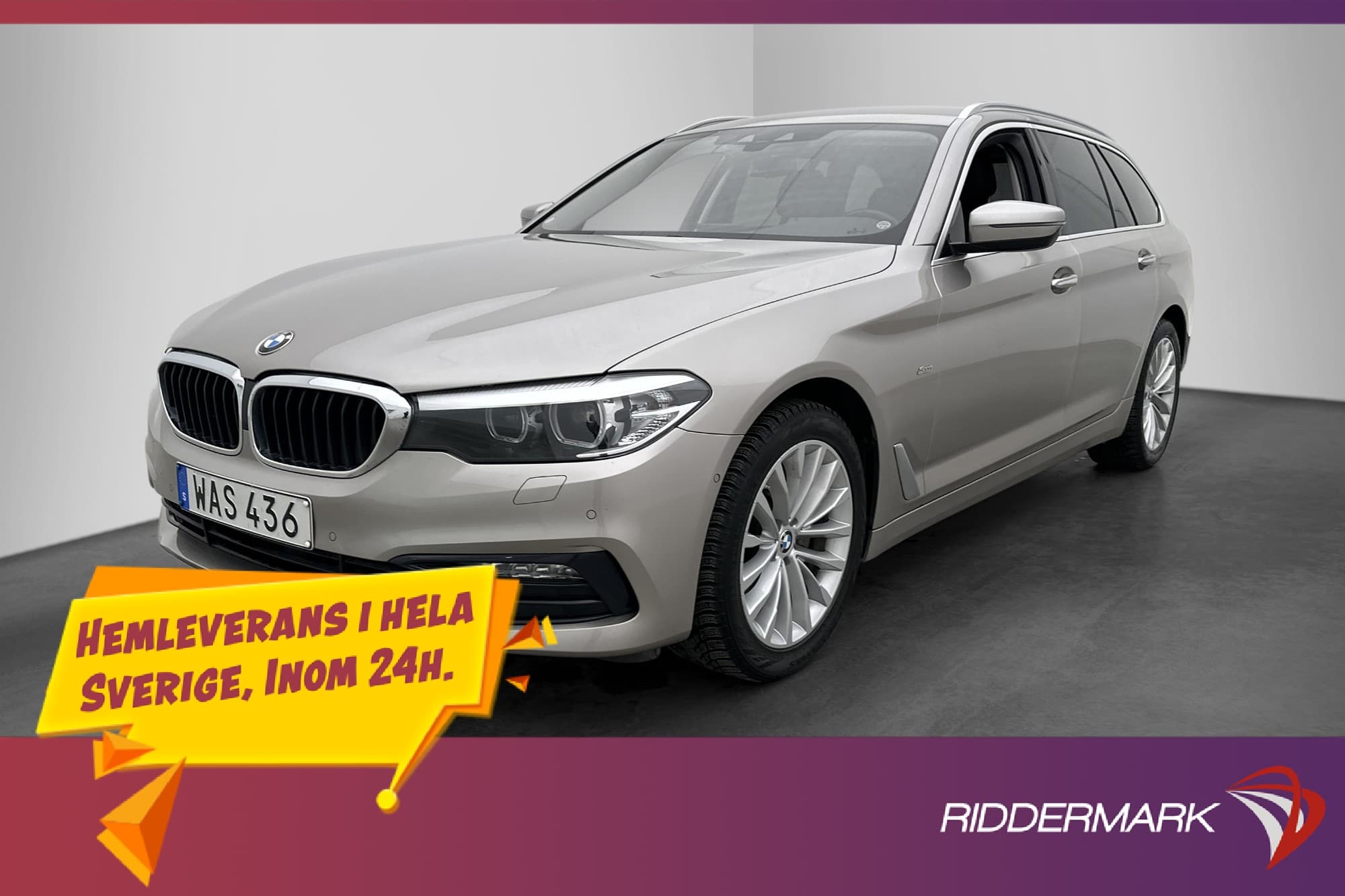 BMW 520d xDrive Touring 190hk Sportline Kamera Navi Drag