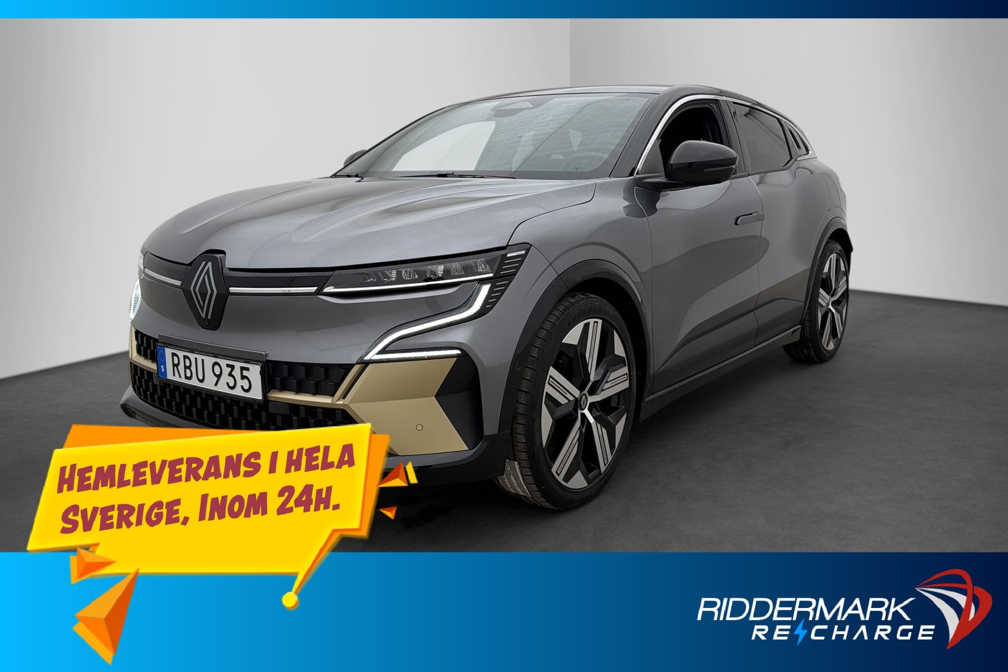 Renault Mégane E-TECH 60 kWh 218hk ICONIC H/K 360 Skinn MOMS