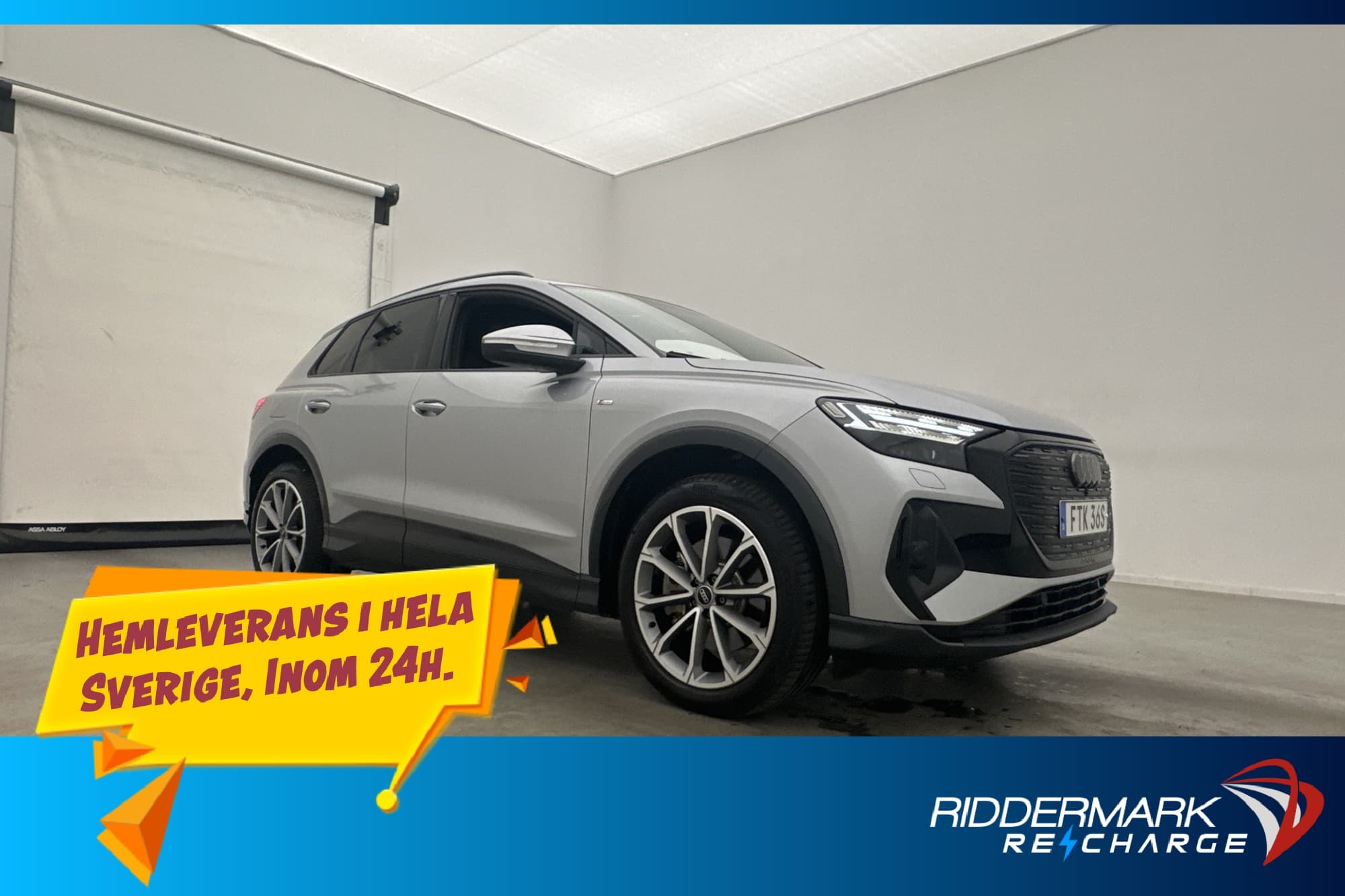 Audi Q4 45 e-tron Q 286hk S-line Matrix Dragkrok Kamera MOMS