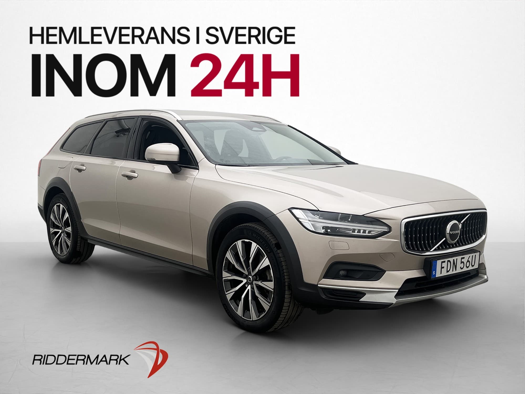 Volvo V90 Cross Country B4 197hk PLUS Värm Skinn Drag MOMS