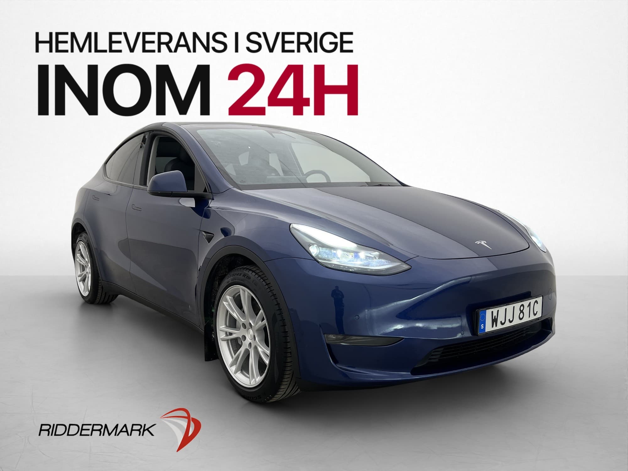 Tesla Model Y Long Range AWD Autopilot Dragkrok Svensksåld