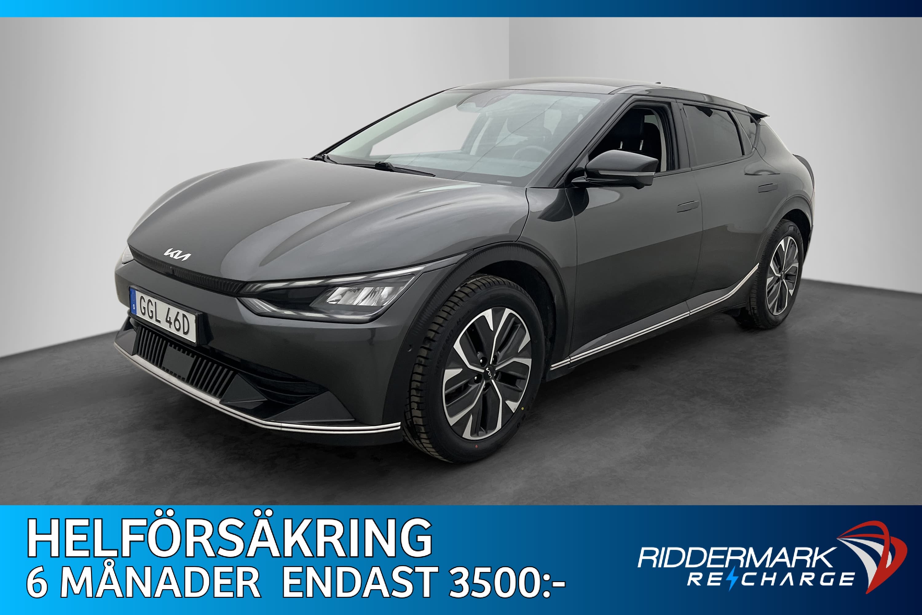 Kia EV6 77.4 kWh PLUS 360° BLIS Drag Rattvärme MOMS 1-Ägare