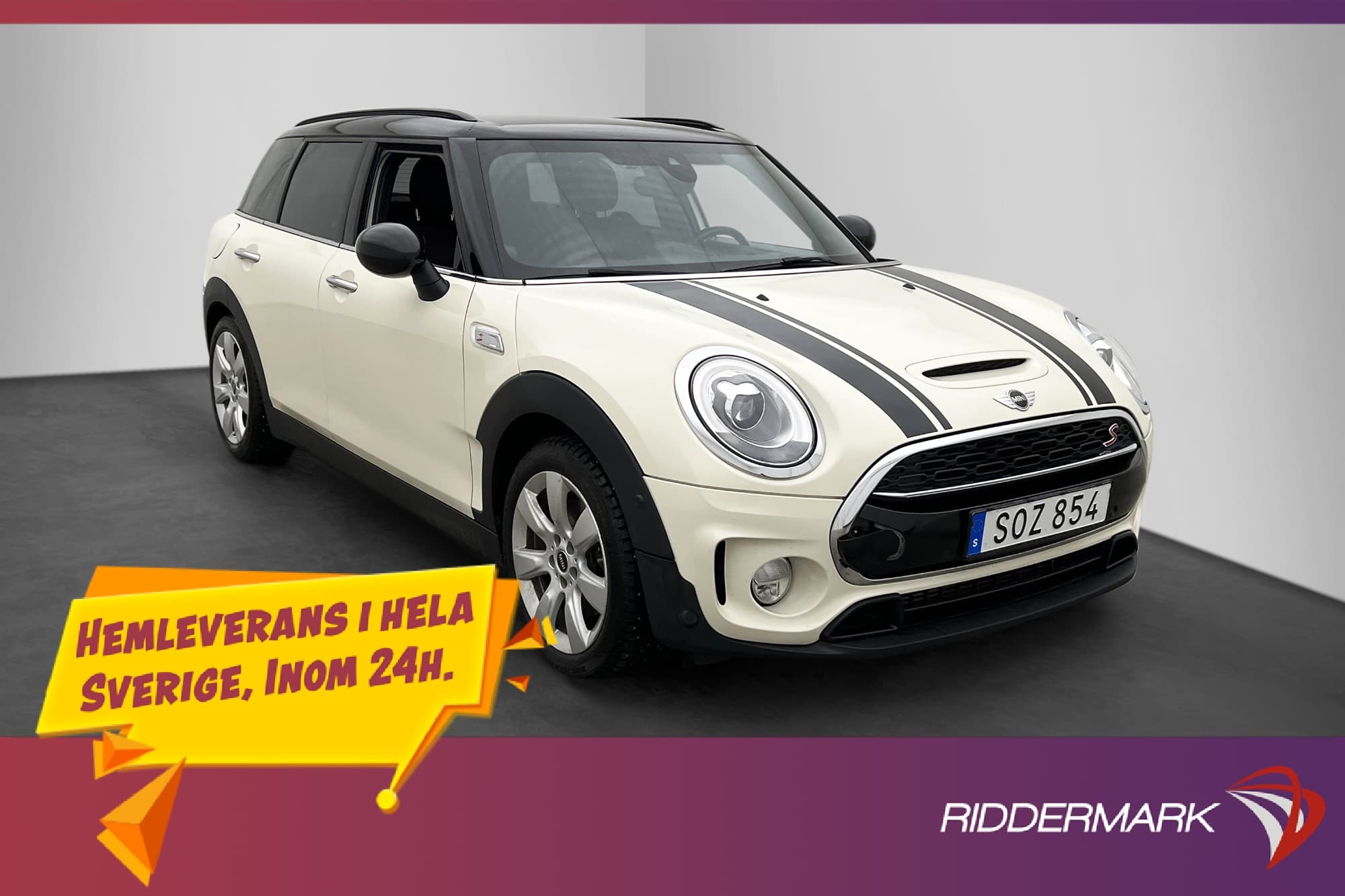 MINI Clubman S Salt II H/K Läder Sportstolar LED Keyless