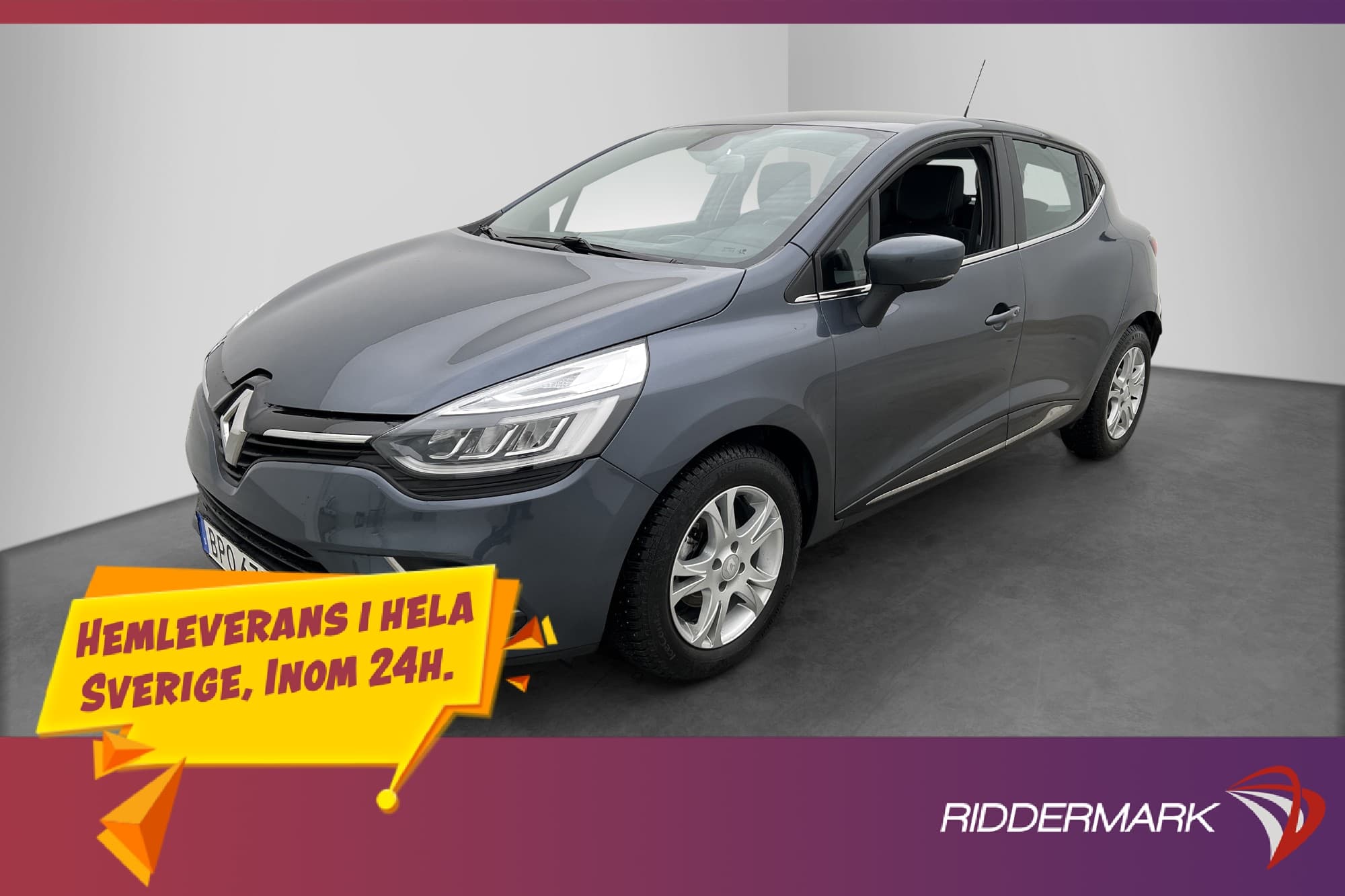 Renault Clio 0.9 Intens Sensorer Navi Halvskinn Fart