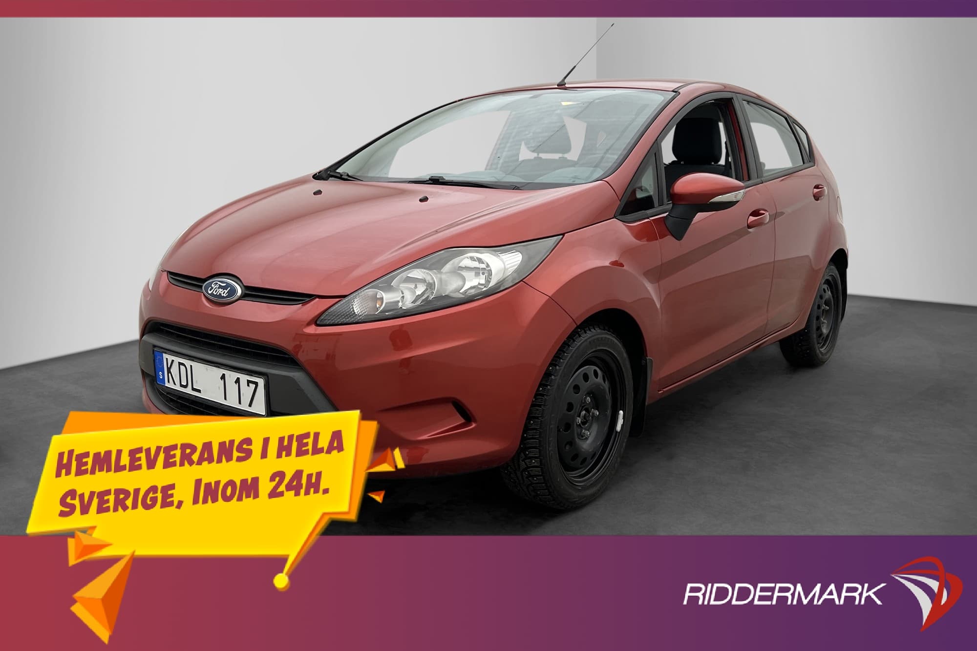 Ford Fiesta 1.25 82hk Trend 2-Brukare AC ISOFIX Lågmil