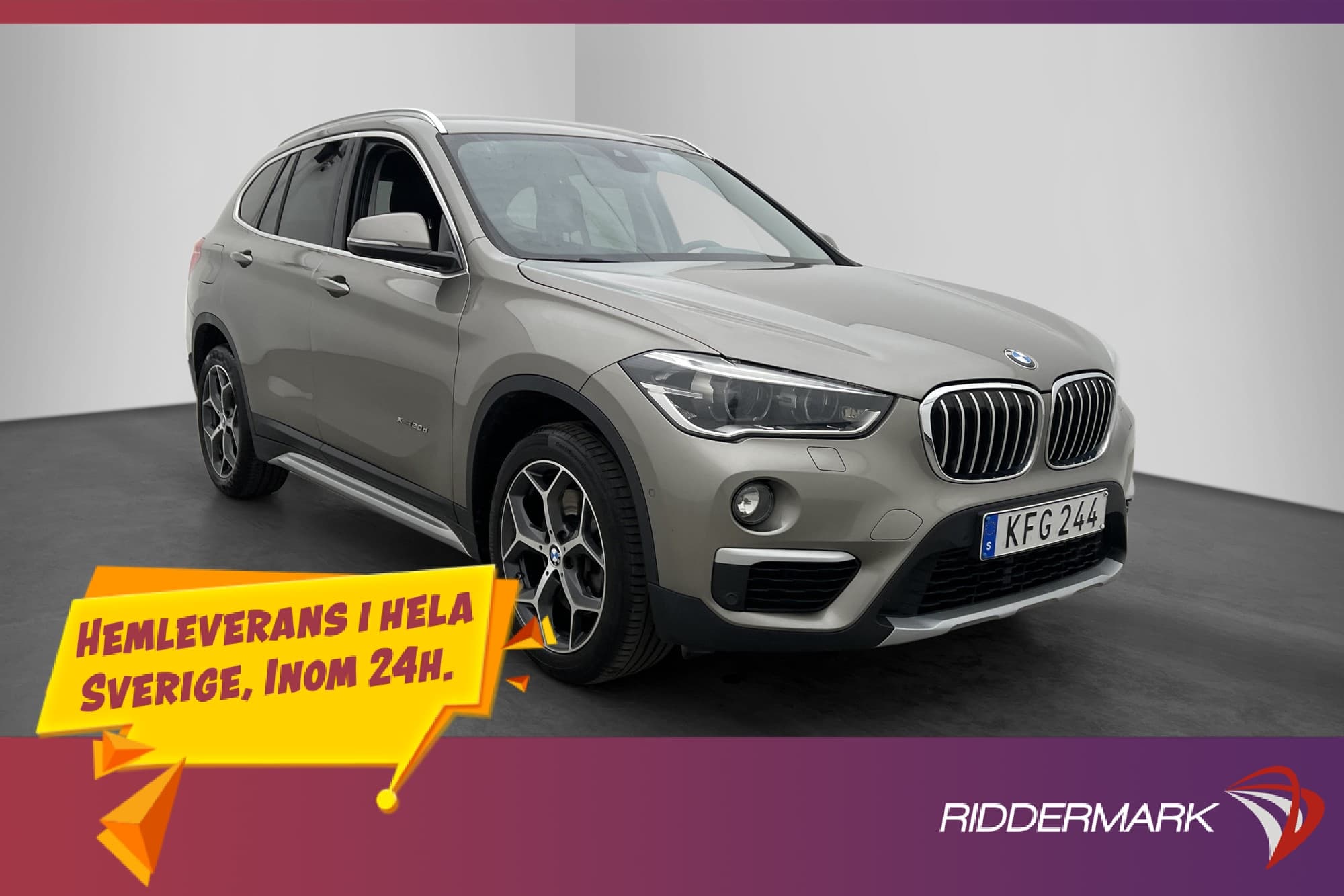 BMW X1 xDrive20d 190hk xLine Sensorer Rattvärme En-Brukare