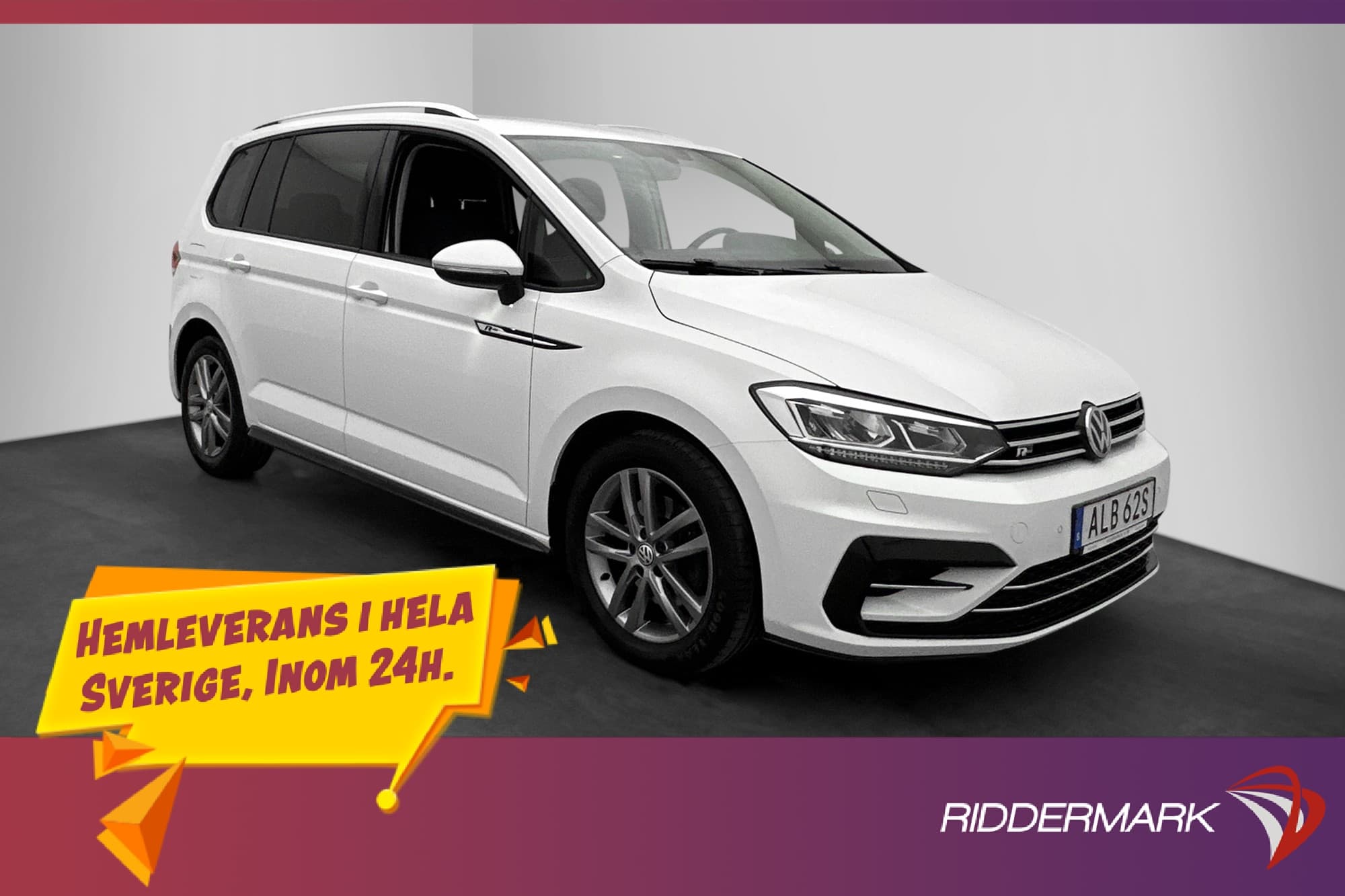 Volkswagen Touran 1.5 TSI R-line 7-sits Kamera Rattvärme