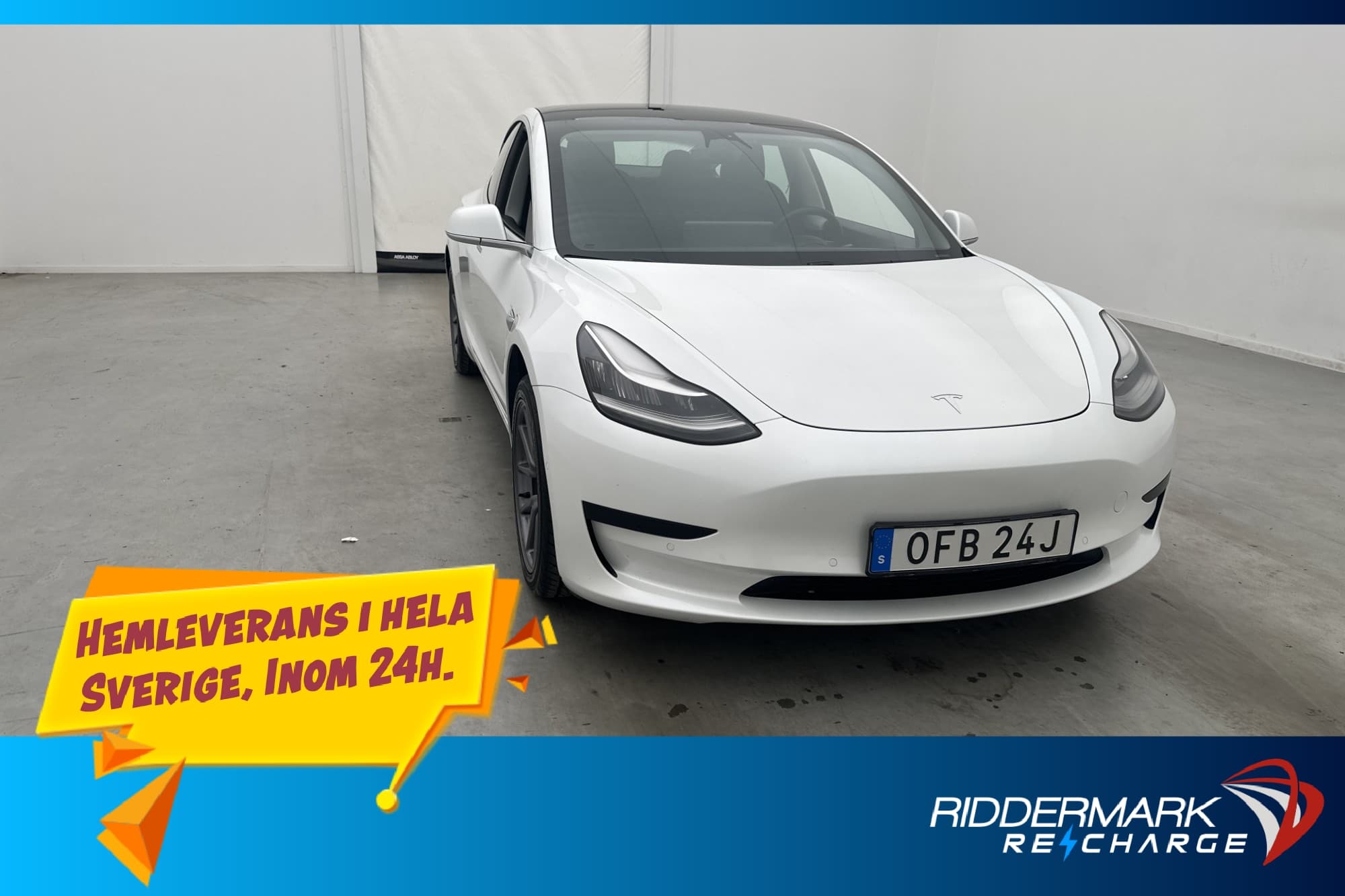 Tesla Model 3 Standard Range 258hk Pano Autopilot Dragkrok