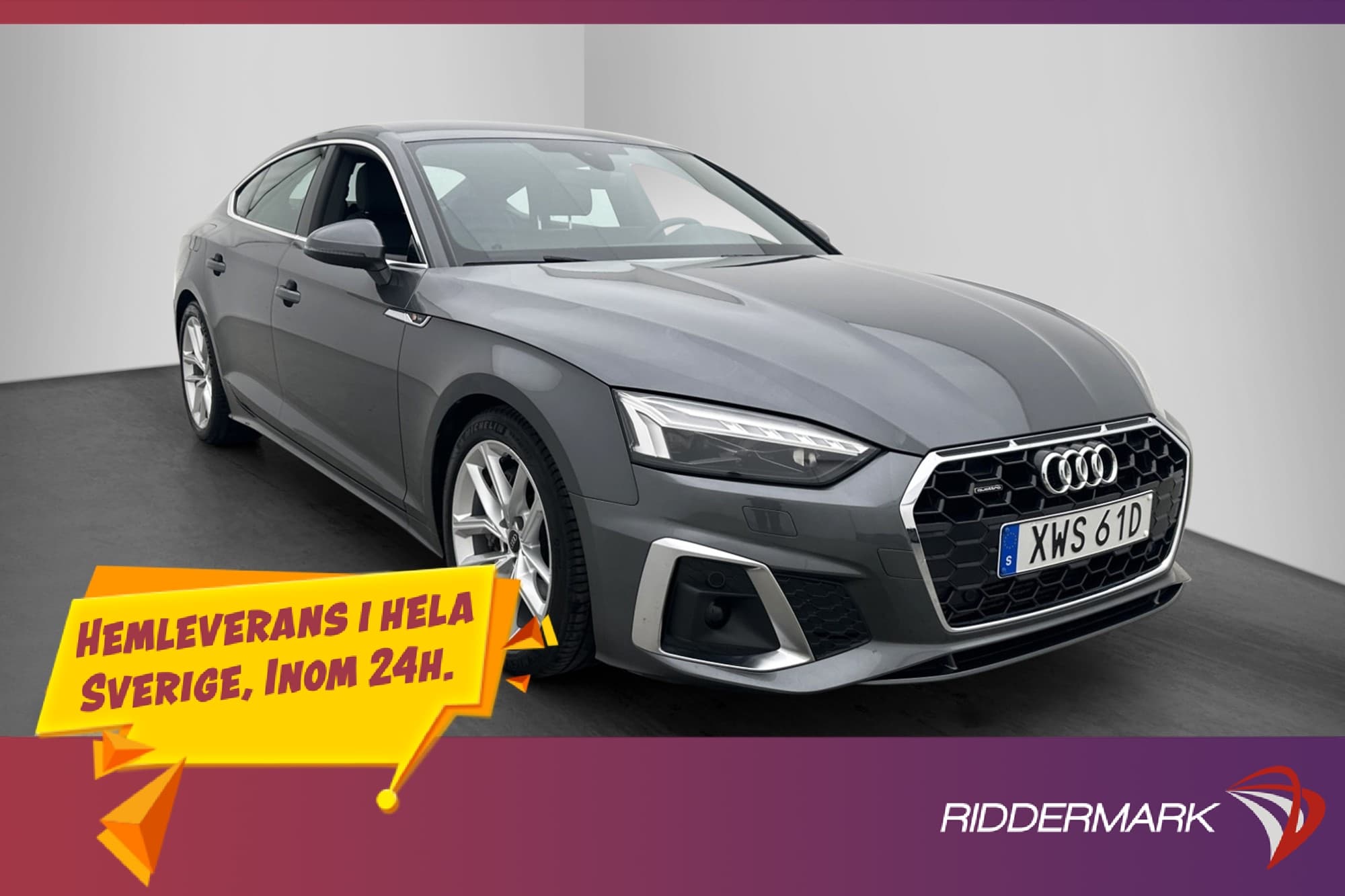 Audi A5 45 TFSI Quattro S-Line Värm Cockpit Kamera Matrix