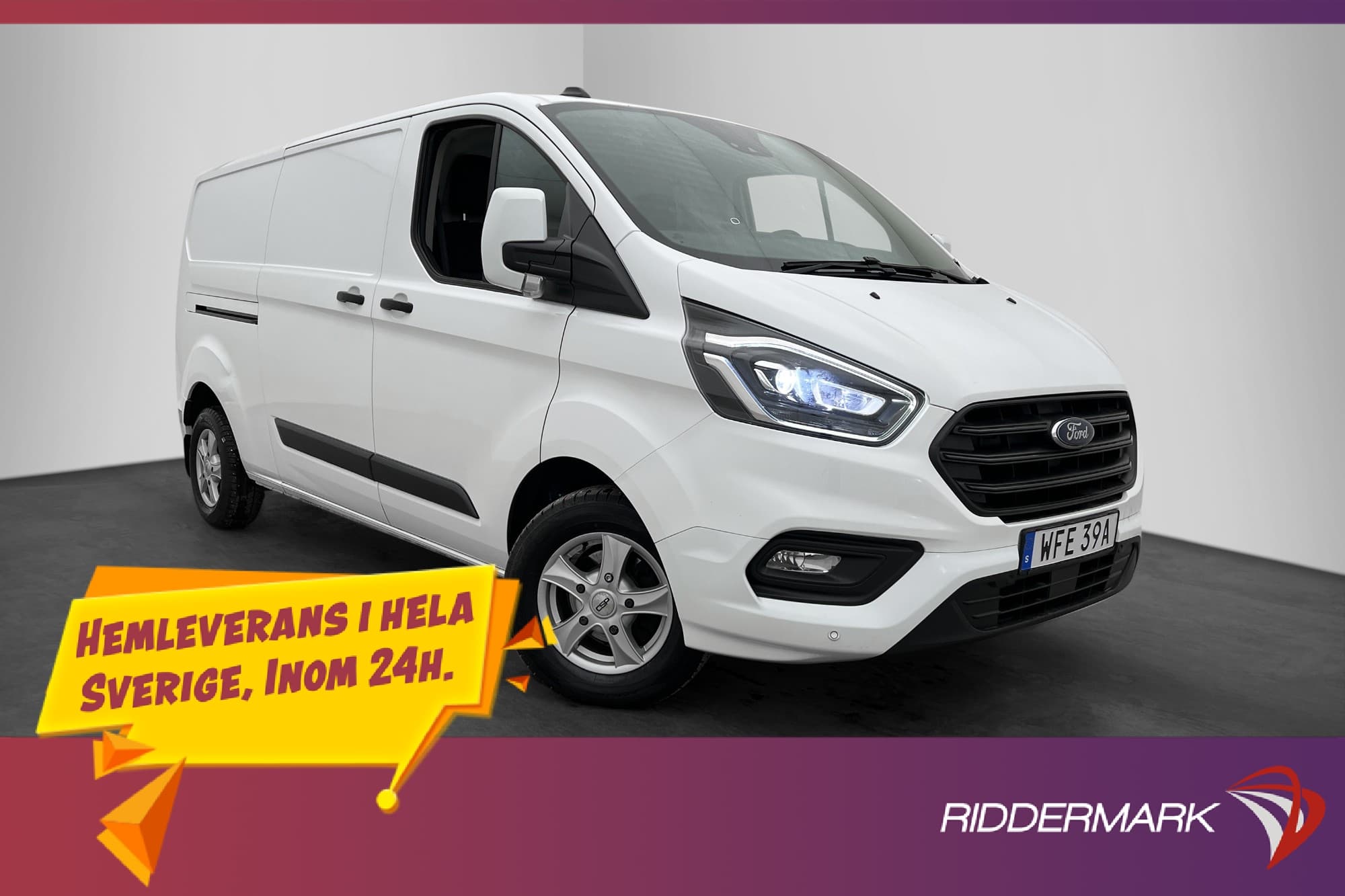 Ford Transit Custom L2 Värmare Drag CARPLAY B-Kamera MOMS