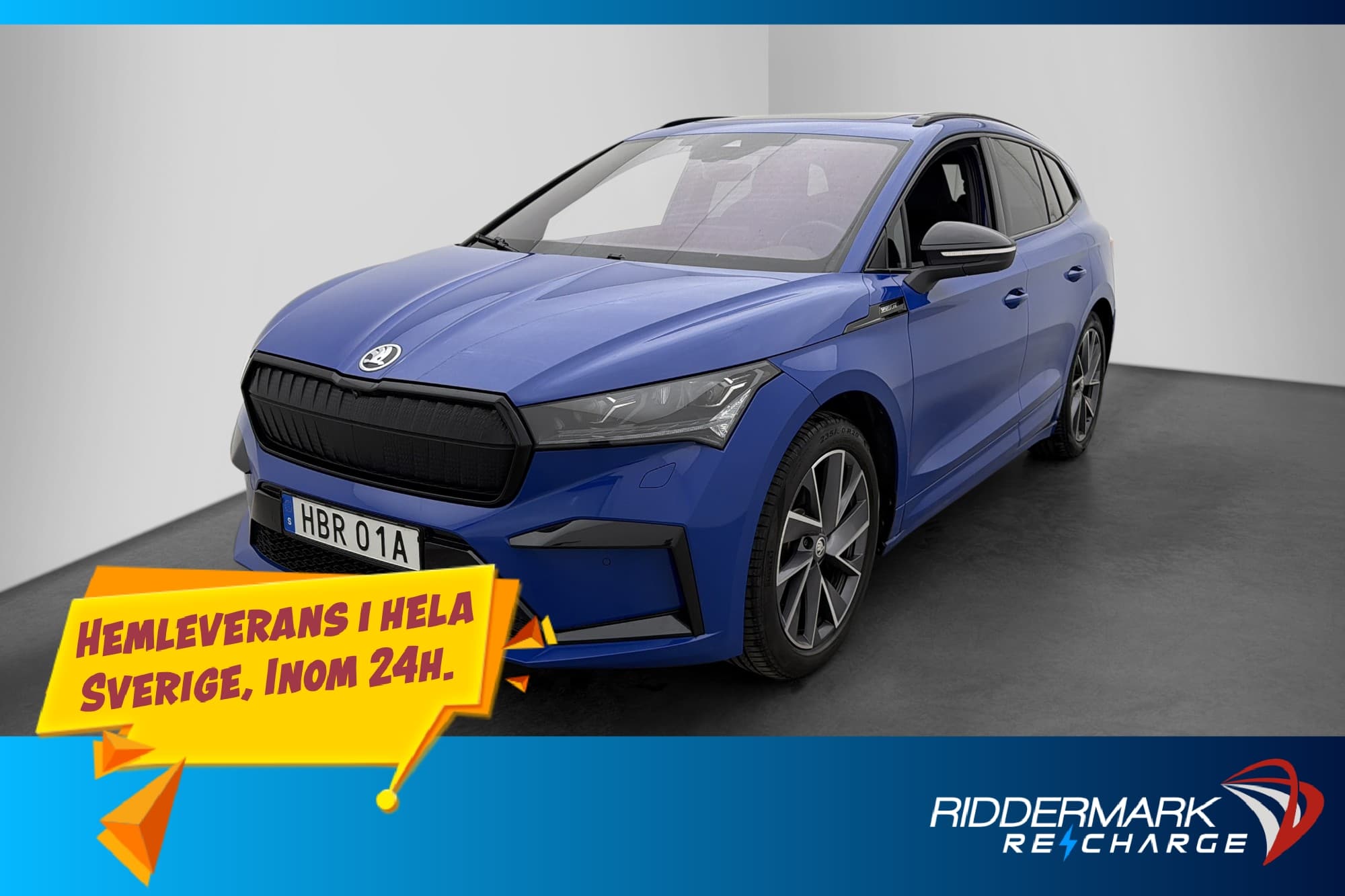 Skoda Enyaq 80 Sportline Värmare Pano Dragkrok 360° CarPlay