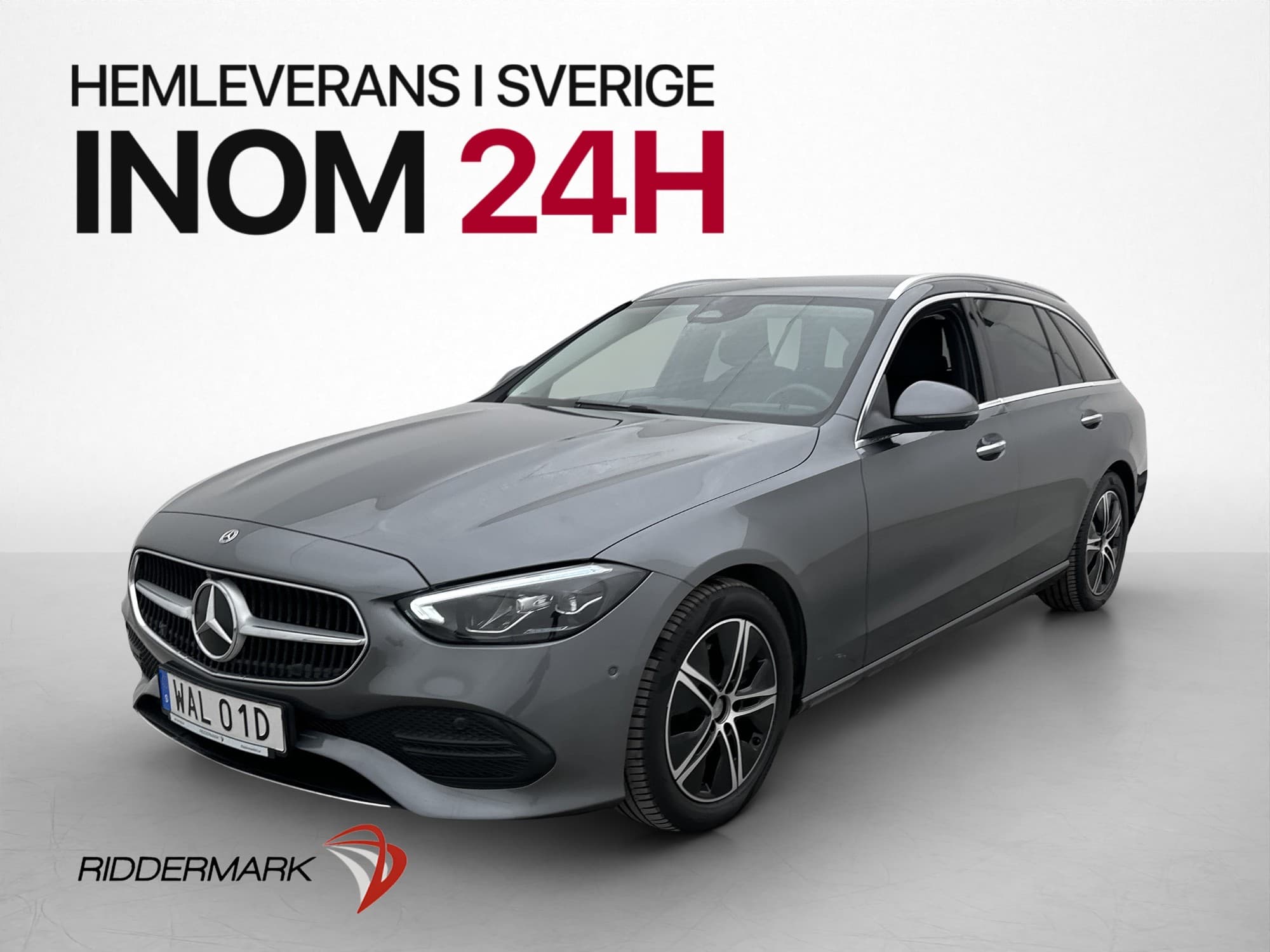 Mercedes-Benz C220 T d 200hk 4M Värm Ambient 360° Drag MOMS
