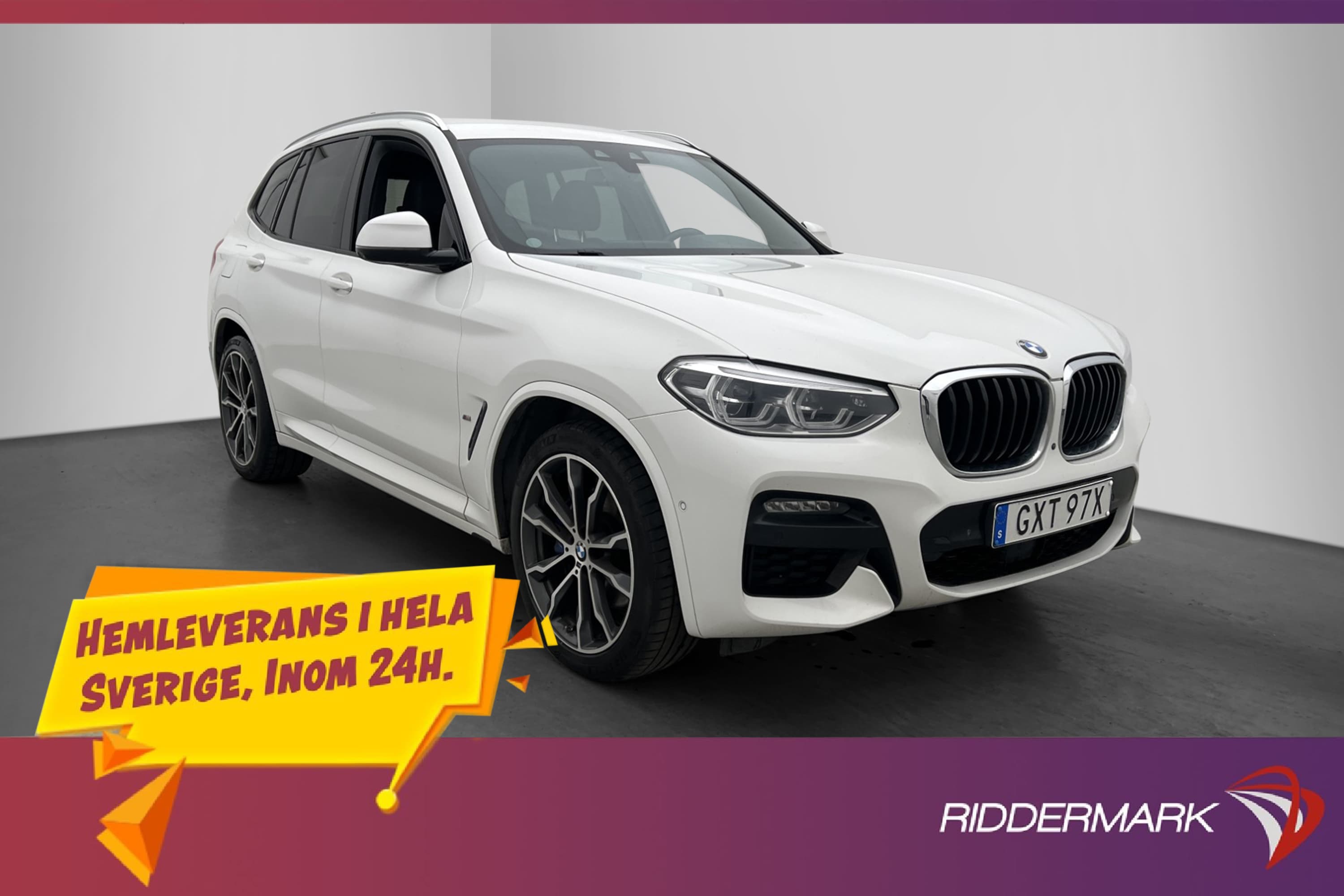 BMW X3 xDrive30e 295hk M Sport Skinn H/K 360° Navi Drag MOMS