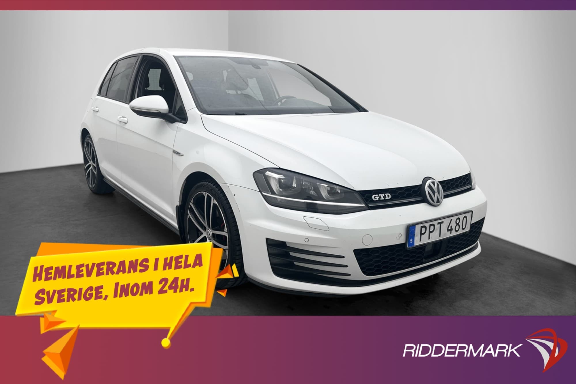 Volkswagen Golf GTD 184hk Dynaudio Kamera CarPlay Adap-fart