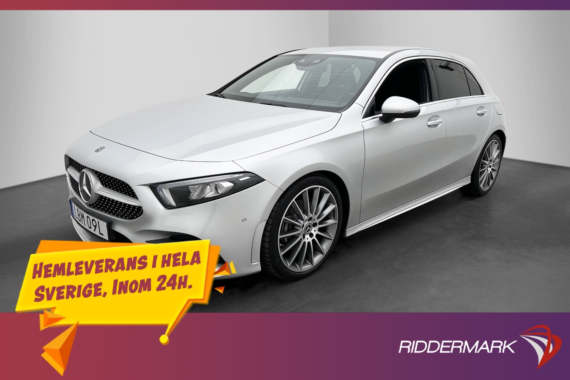 Mercedes-Benz A200 d AMG Kamera Navi CarPlay LED 150hk