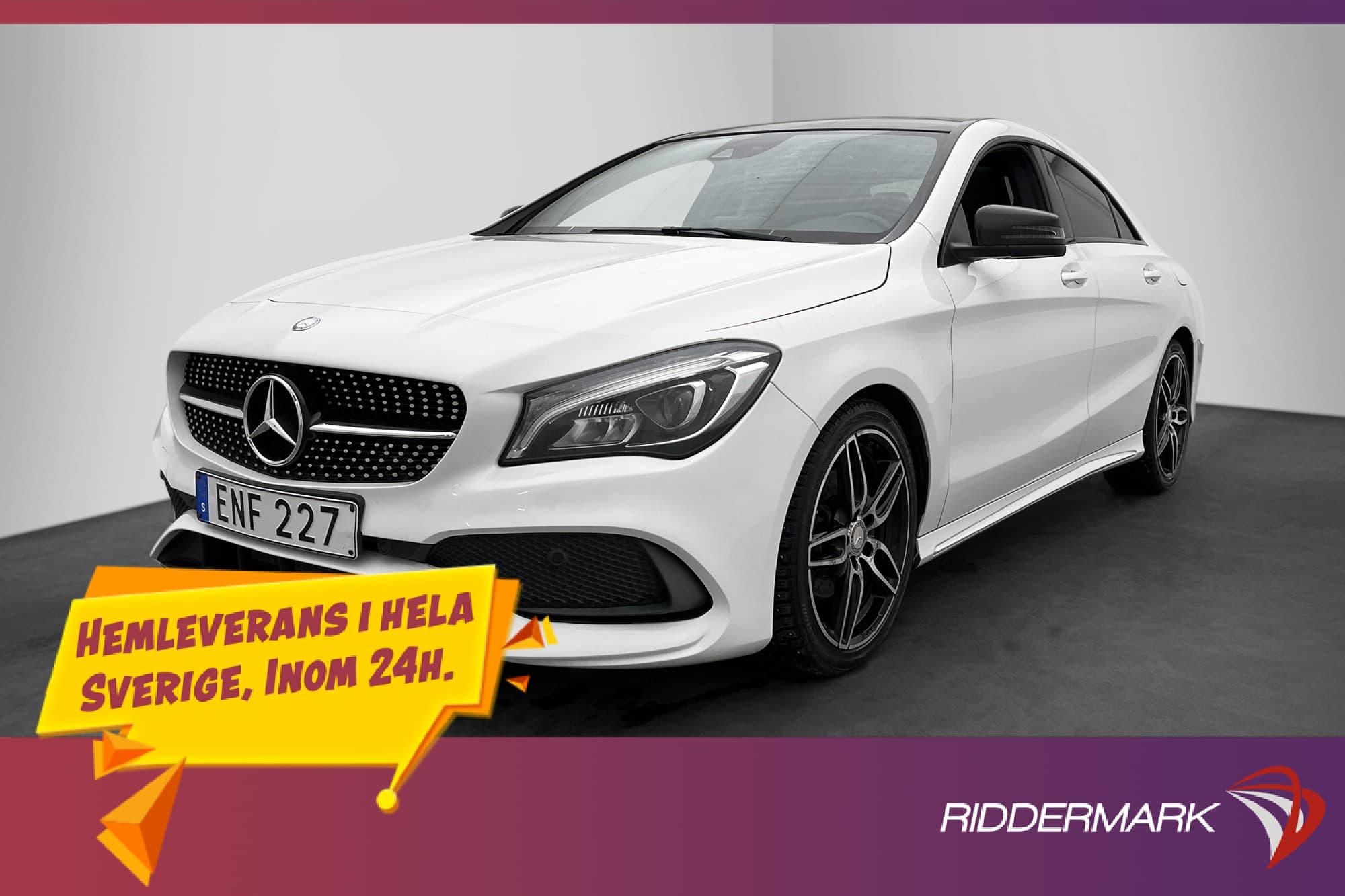 Mercedes-Benz CLA 200 d AMG Panorama Halvskinn Bluetooth