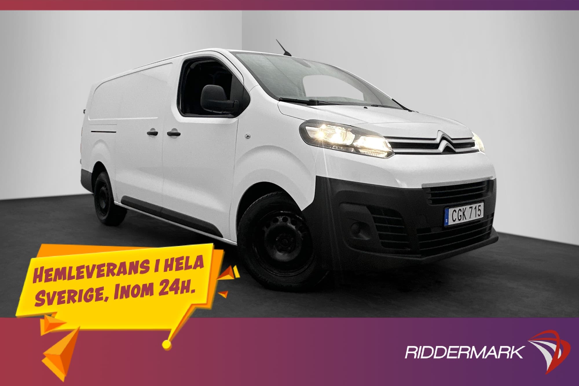 Citroën Jumpy L3 2.0HDi Fjärr-Värmare PDC 3-Sit CARPLAY Moms