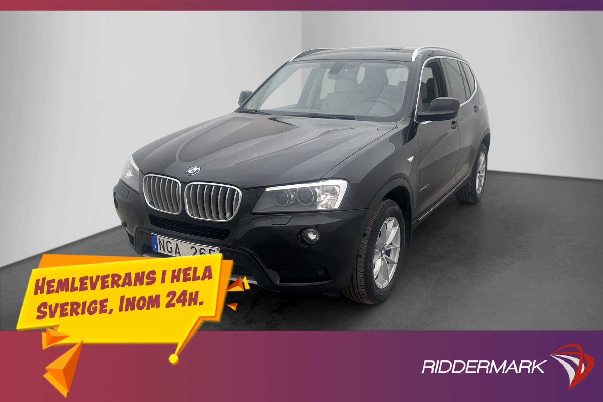 BMW X3 xDrive20d 184hk M-Värmare Dragkrok Halvskinn