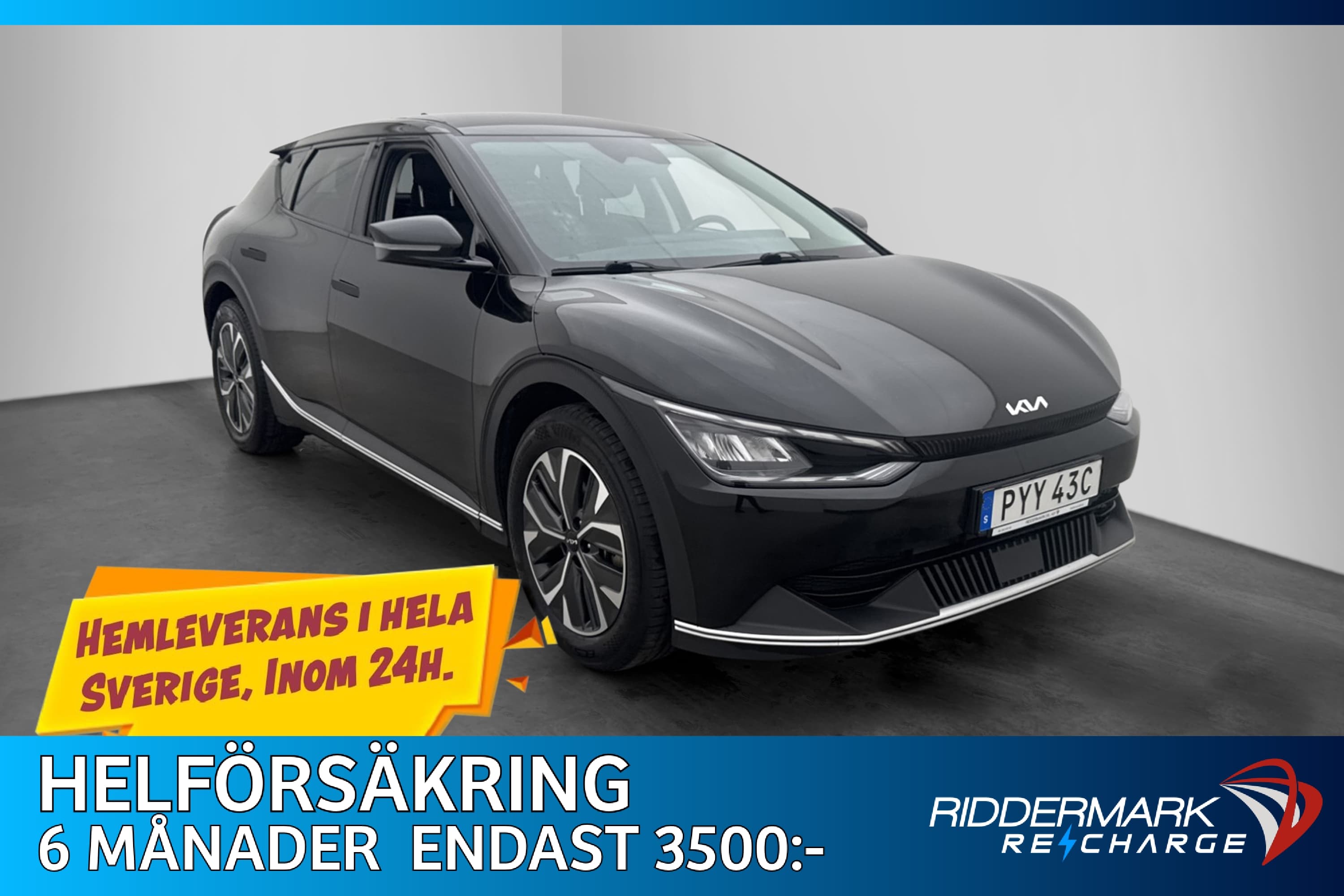 Kia EV6 77.4 kWh 228hk MOMS Kamera CarPlay Adapt-fart