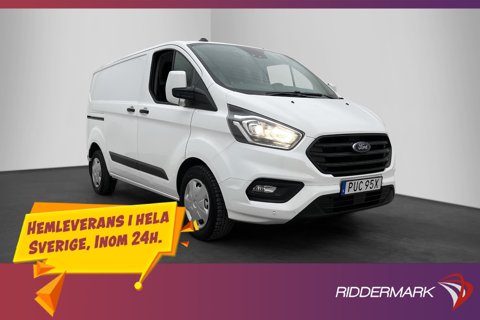 Ford Transit Custom 300 2.0 130hk Värmare 3-Sits Kamera Drag