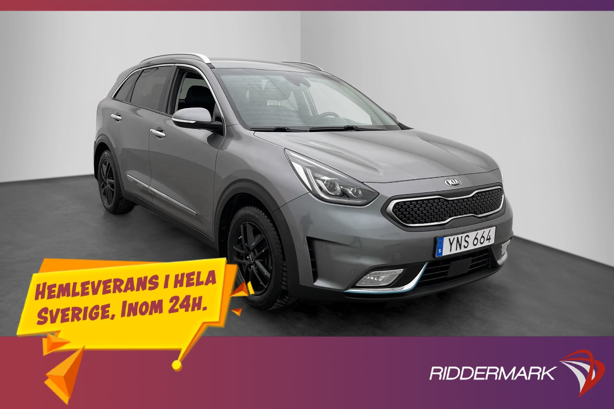 Kia Niro P-HEV Advance Plus HUD Kamera Rattvärme Skinn Drag