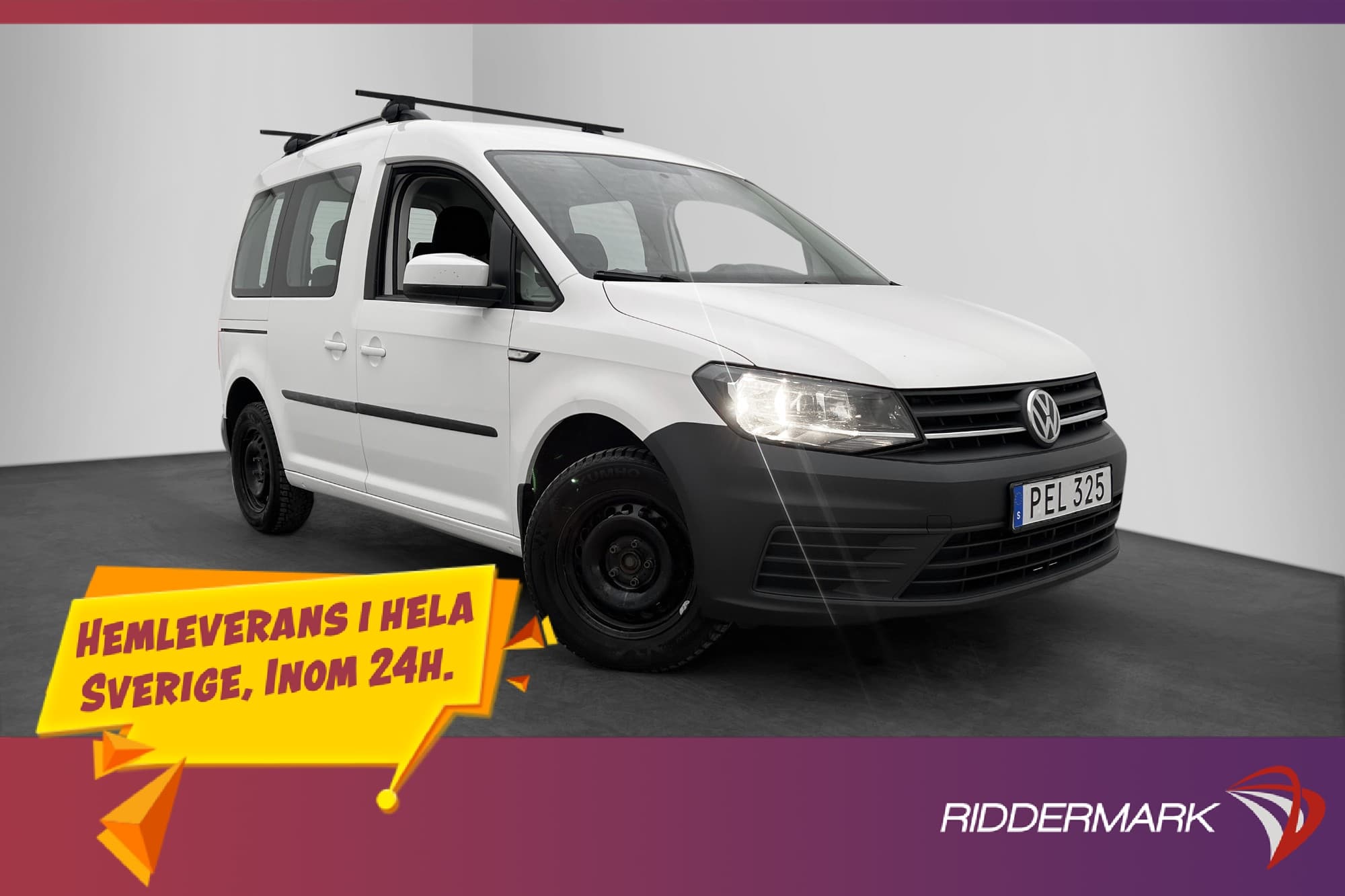 Volkswagen Caddy Life 2.0TDI Dragkrok 5-Sits Takräcke 2xDörr