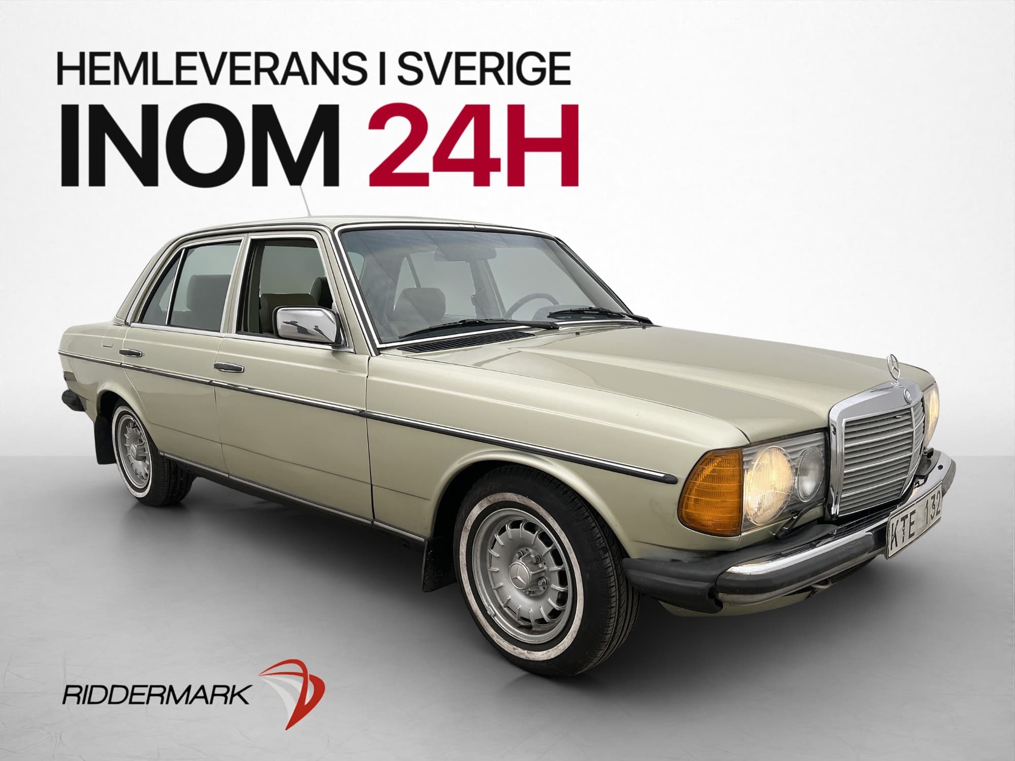 Mercedes-Benz W123 250 140hk Taklucka Dragkrok Svensksåld