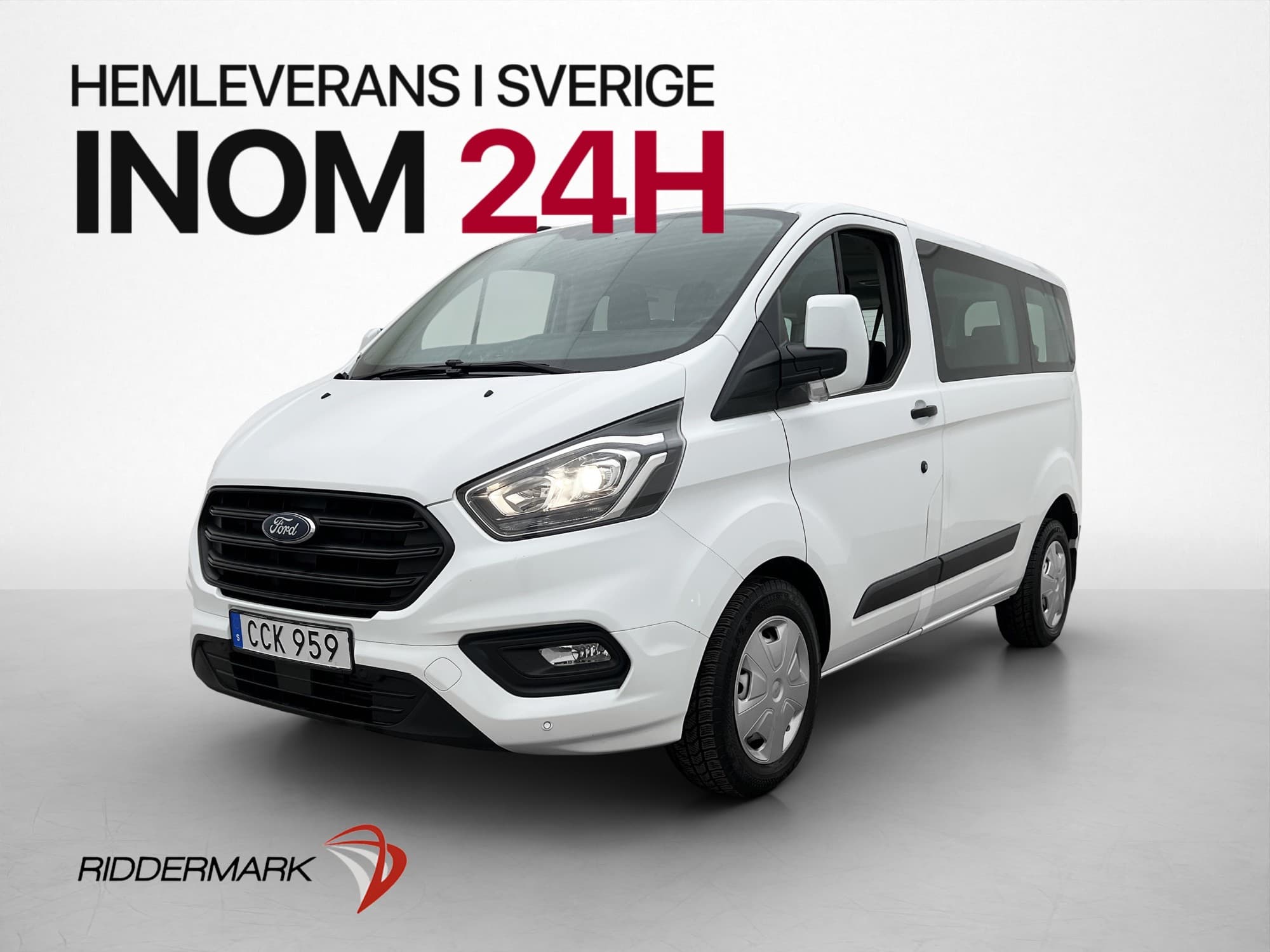 Ford Transit Custom Kombi 130hk Värmare PDC 9-Sits MOMS