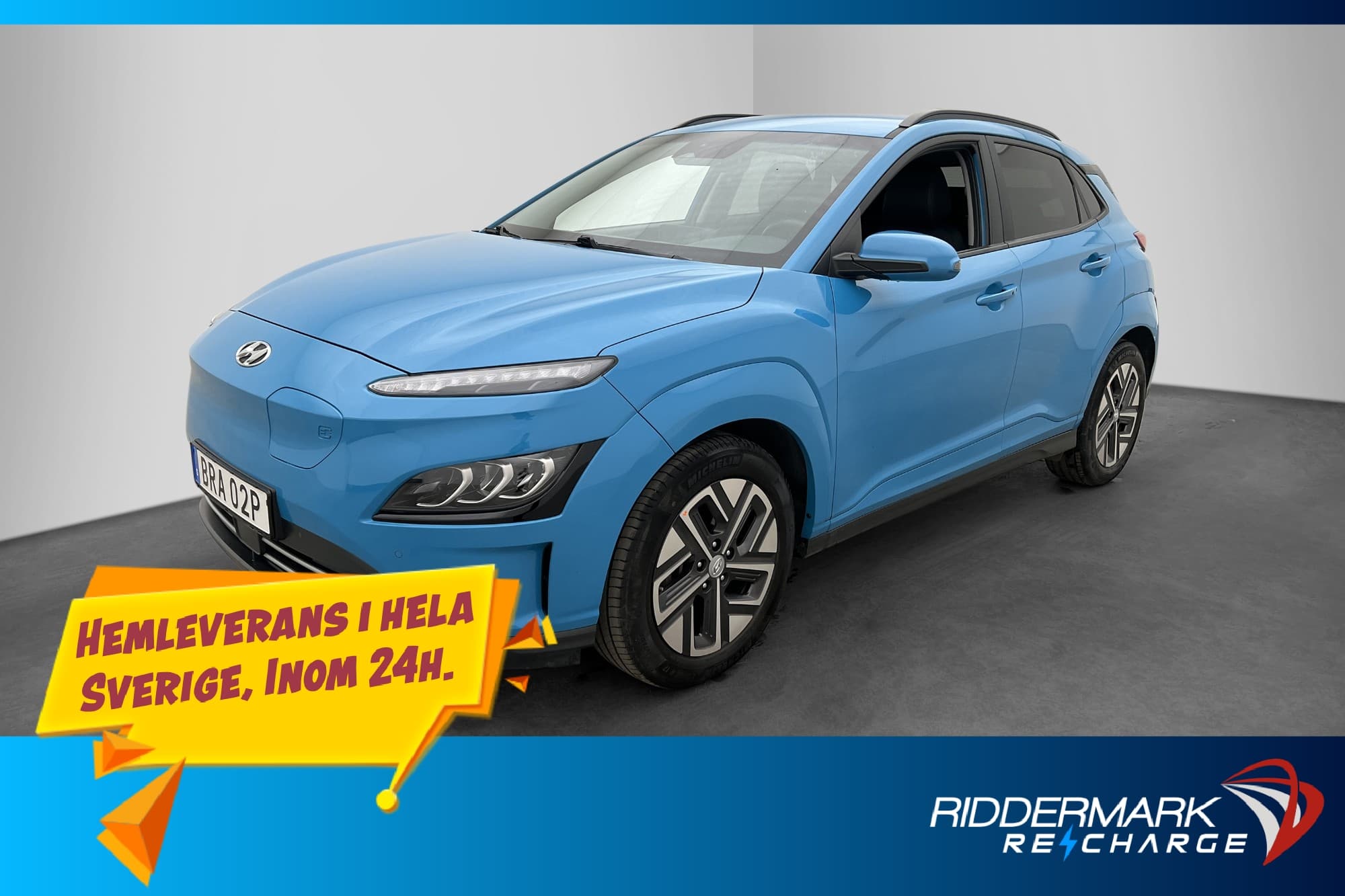 Hyundai Kona 64 kWh Essential Kamera Navi Rattvärme CarPlay