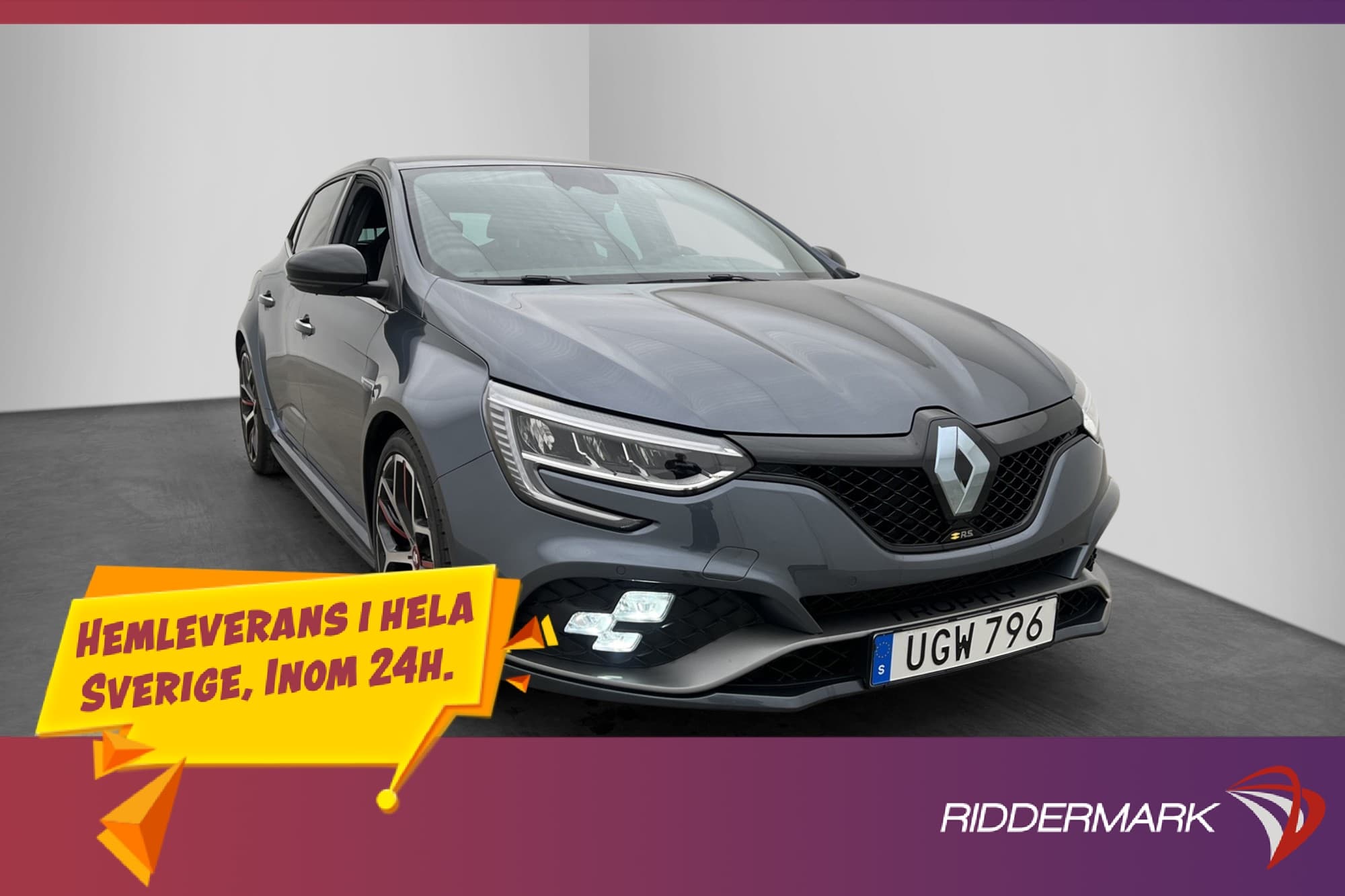 Renault Mégane RS 300hk Trophy Recaro HUD Kamera Brembo