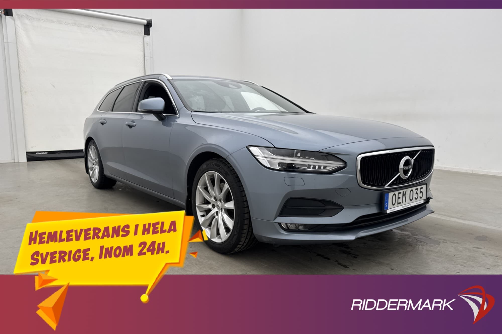 Volvo V90 D4 Pano Drag BLIS VoC Värmare Navi Elbaklucka 190h