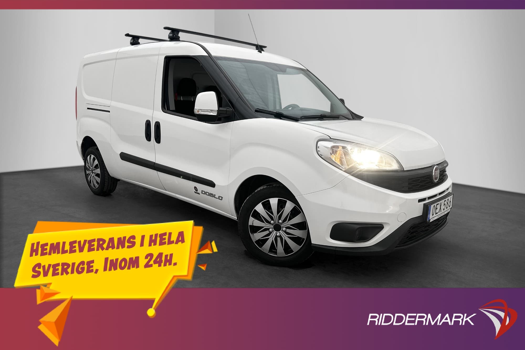 Fiat Doblò Maxi 1.3 Dragkrok Takräcke 3-Sits Bluetooth Moms