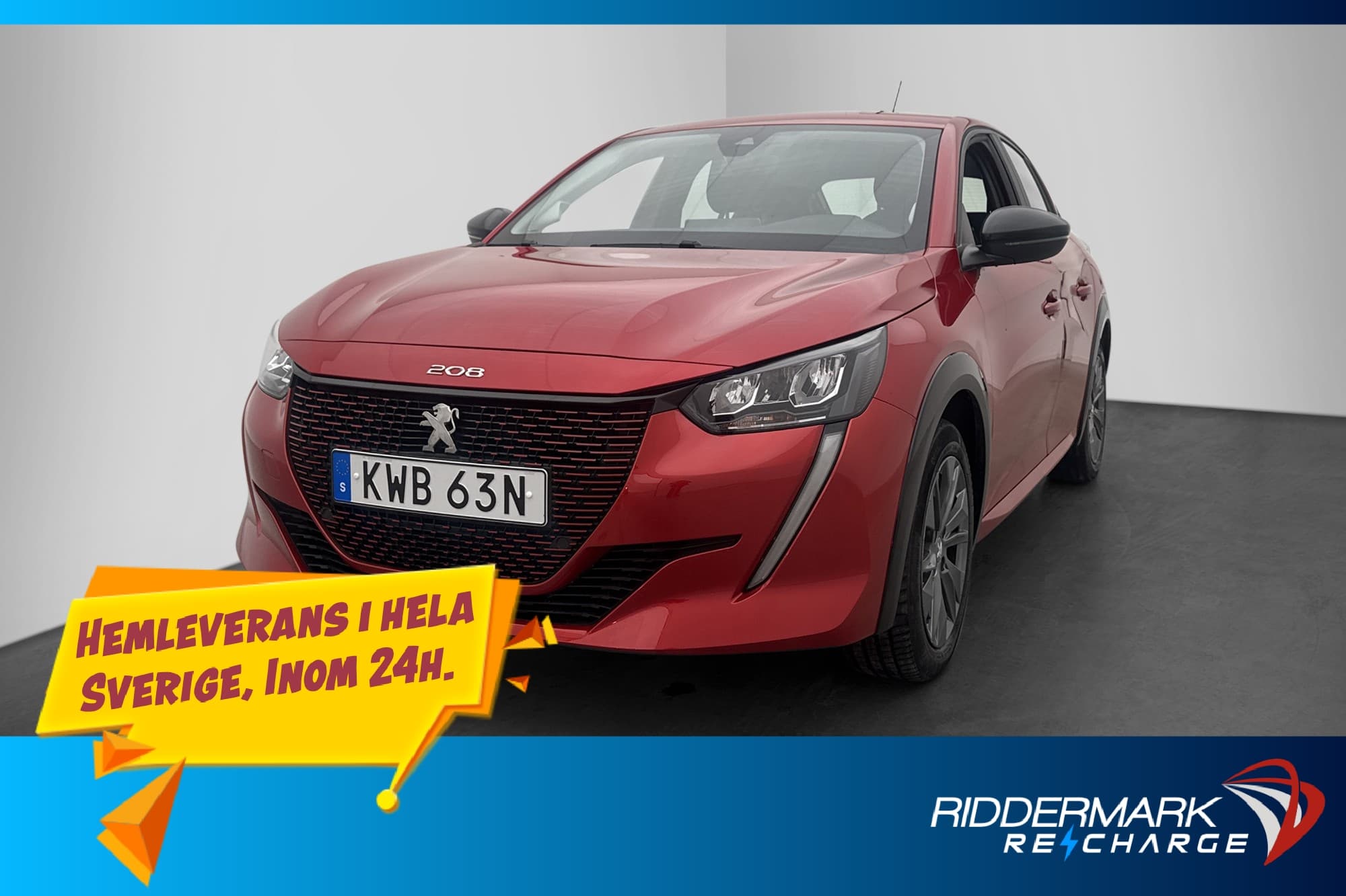 Peugeot E-208 136hk Active P-Sensorer CarPlay Farthållare