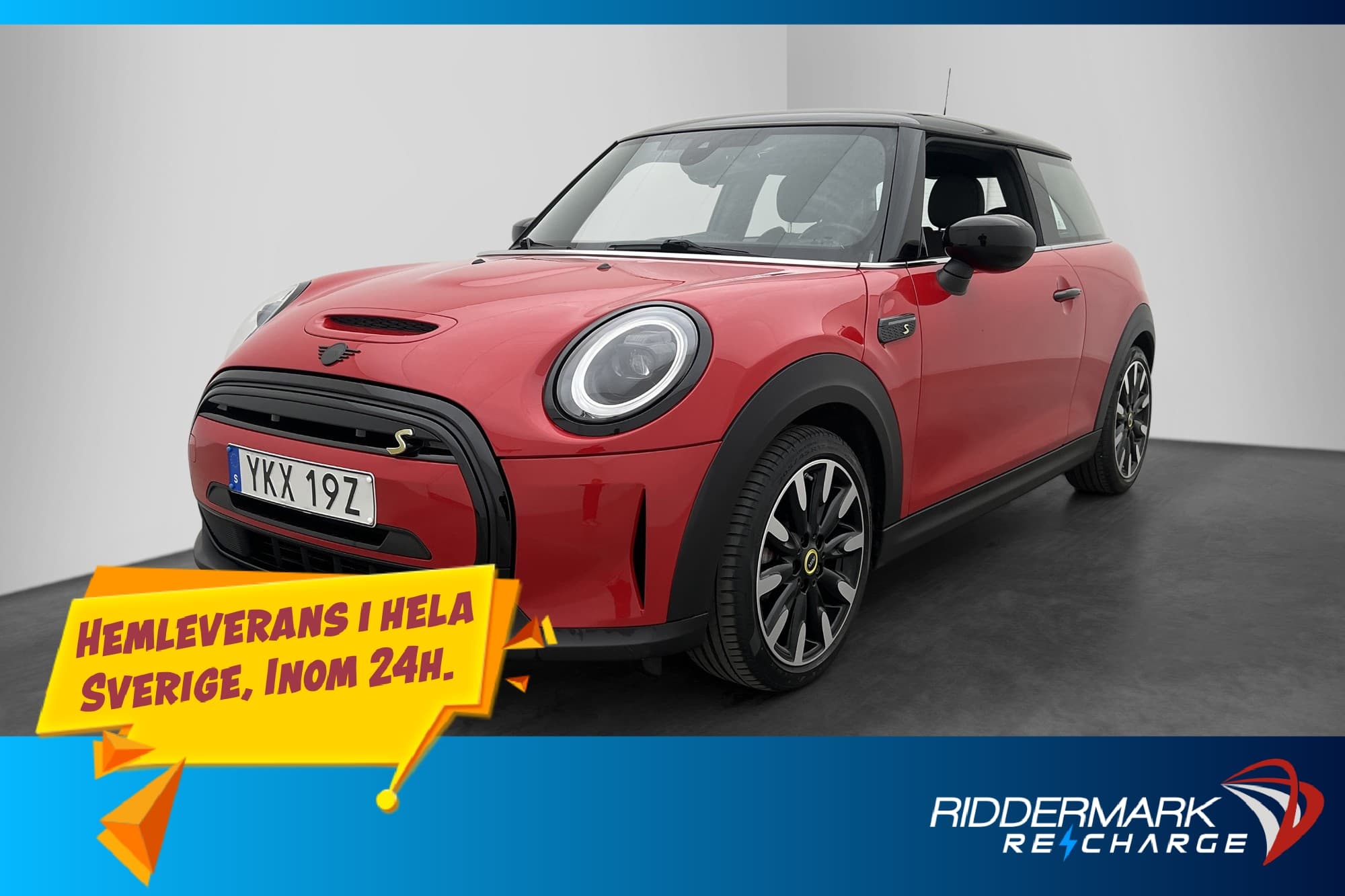 MINI Cooper S E 32.6 kWh 184hk Kamera CarPlay CCS Keyless