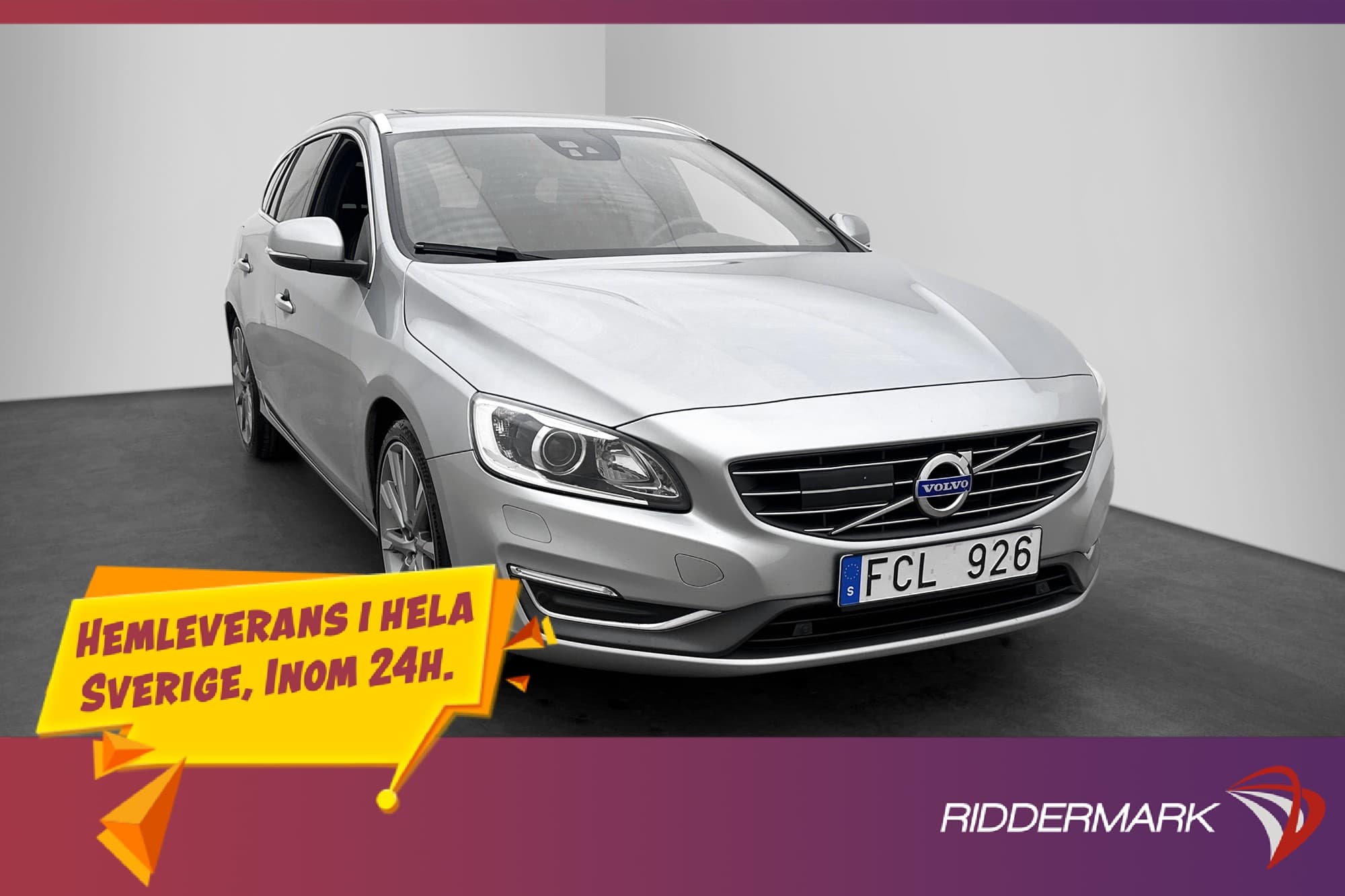 Volvo V60 Polestar T6 AWD 329hk Summum T-lucka BLIS Skinn