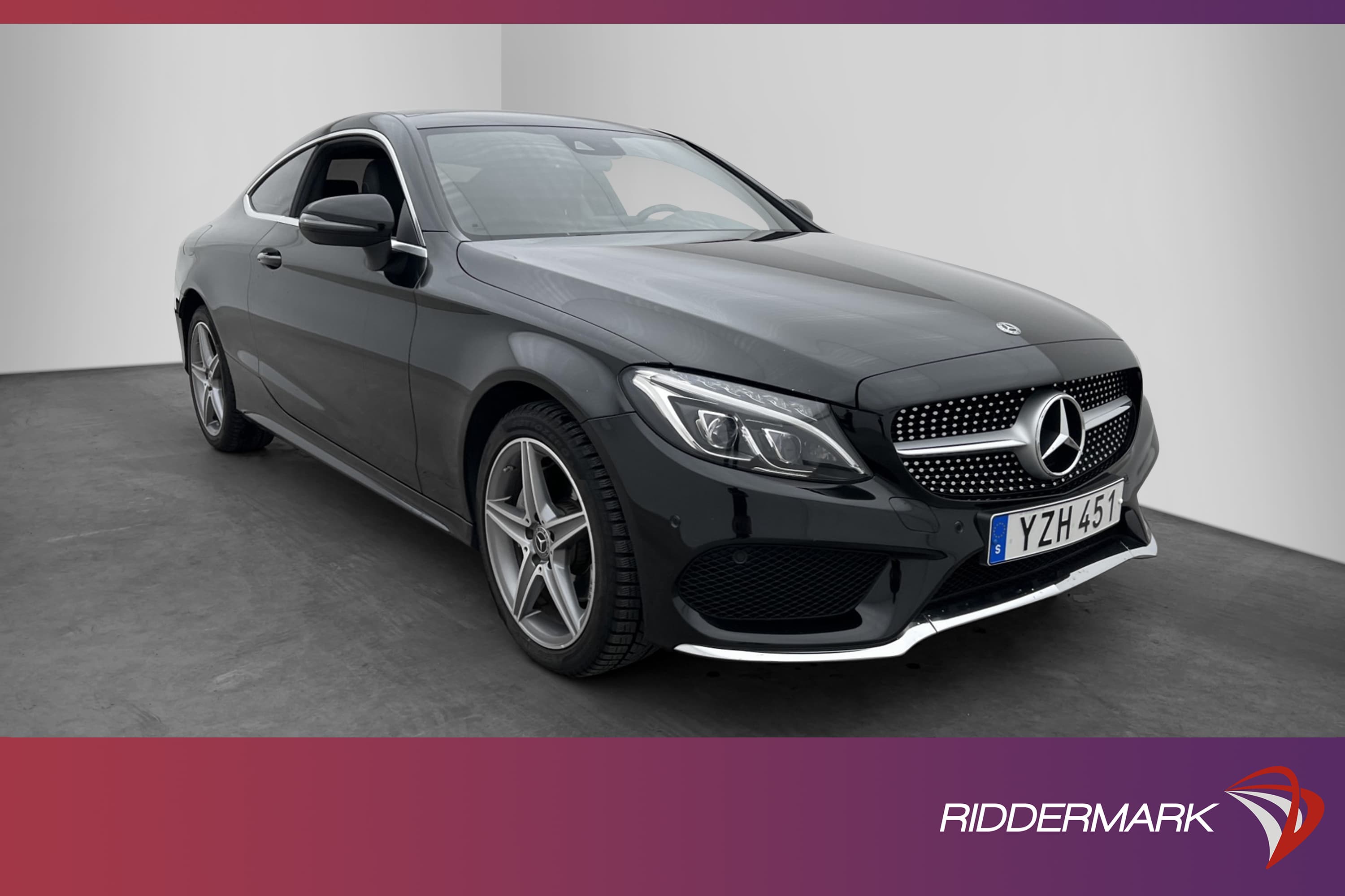 Mercedes-Benz C 200 Coupé 4M 184hk AMG Panorama Kamera Navi