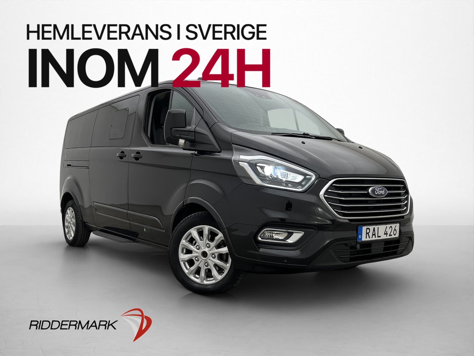 Ford Tourneo Custom Titanium Lång 130hk Värmare Kamera Moms