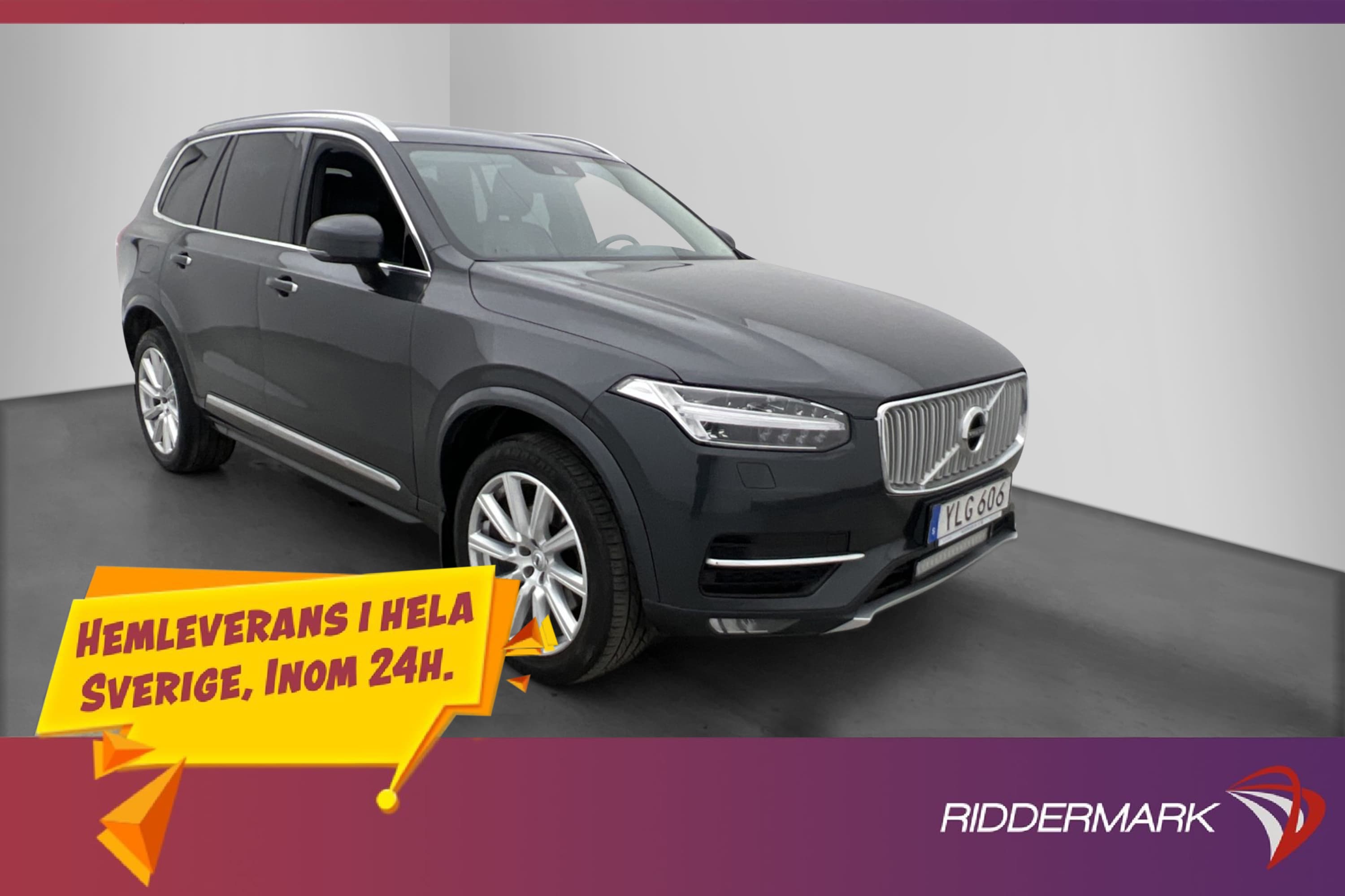 Volvo XC90 D4 AWD Inscription 7-Sits VOC Kamera HUD Drag