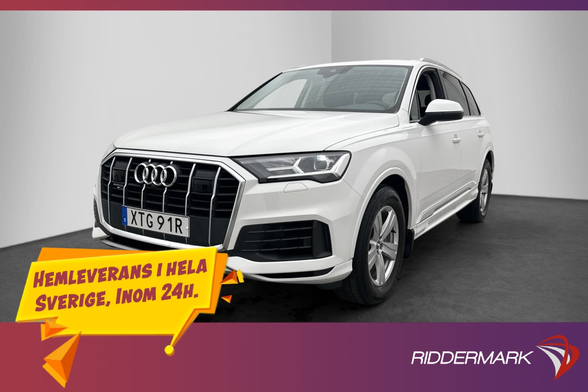 Audi Q7 45 TDI Quattro Värm Luft Cockpit Drag Sensorer Skinn