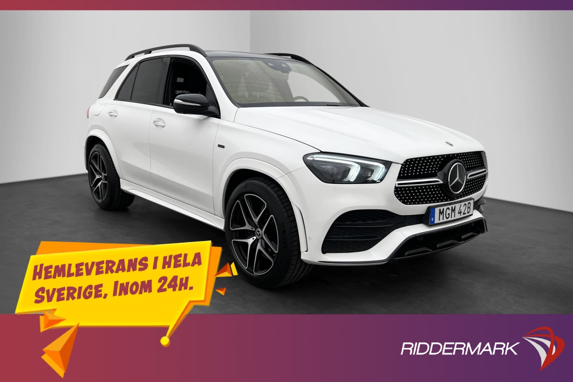 Mercedes-Benz GLE 350 de 4M AMG Pano 360° Värmare Burmester